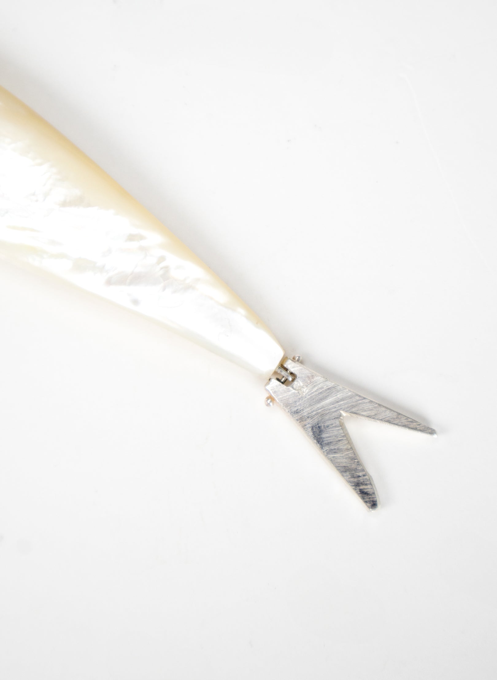 Fish Pendant Mother Of Pearl Sterling Silver