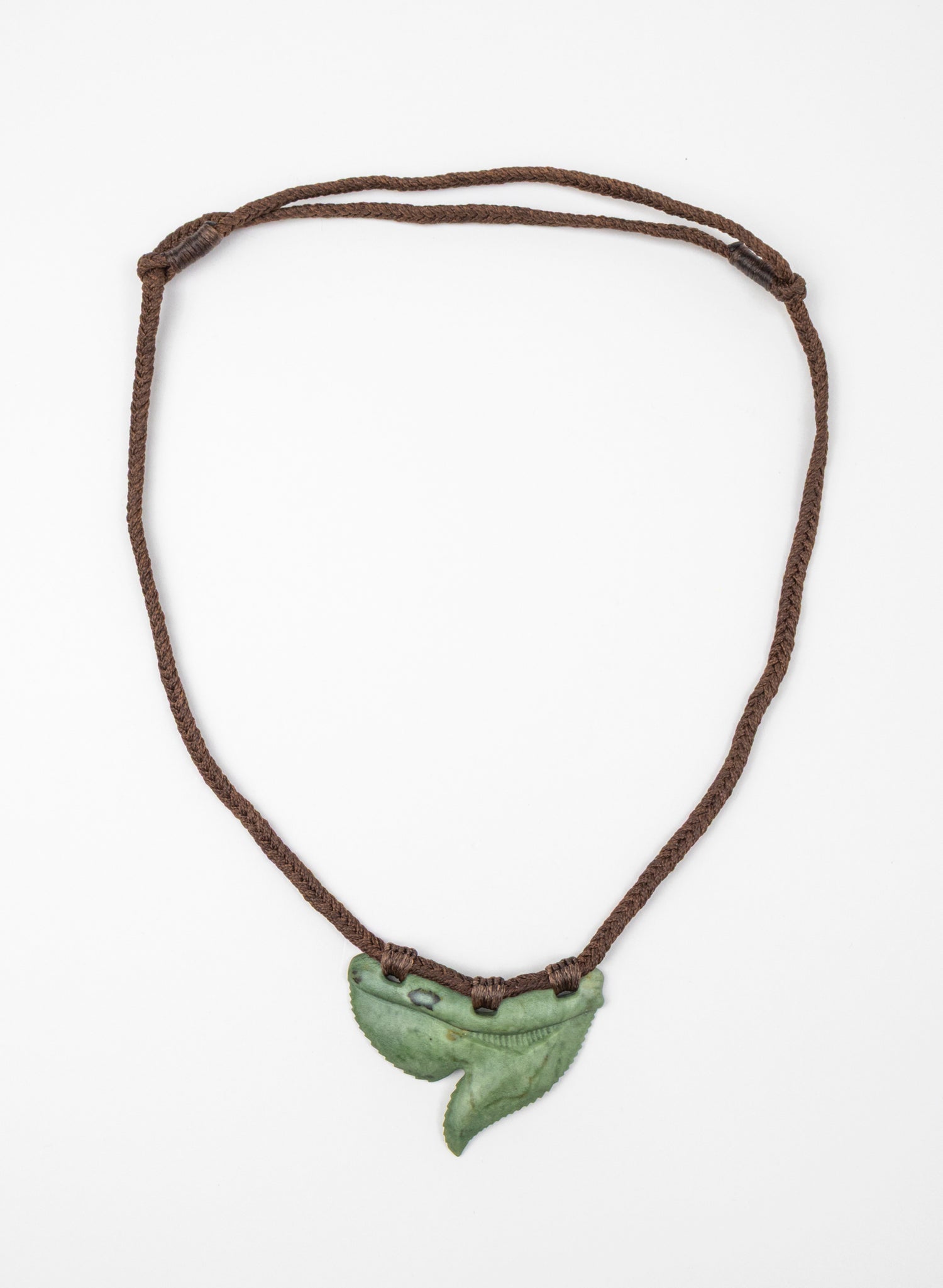 Kawakawa Pounamu Tiger Shark Niho Necklace