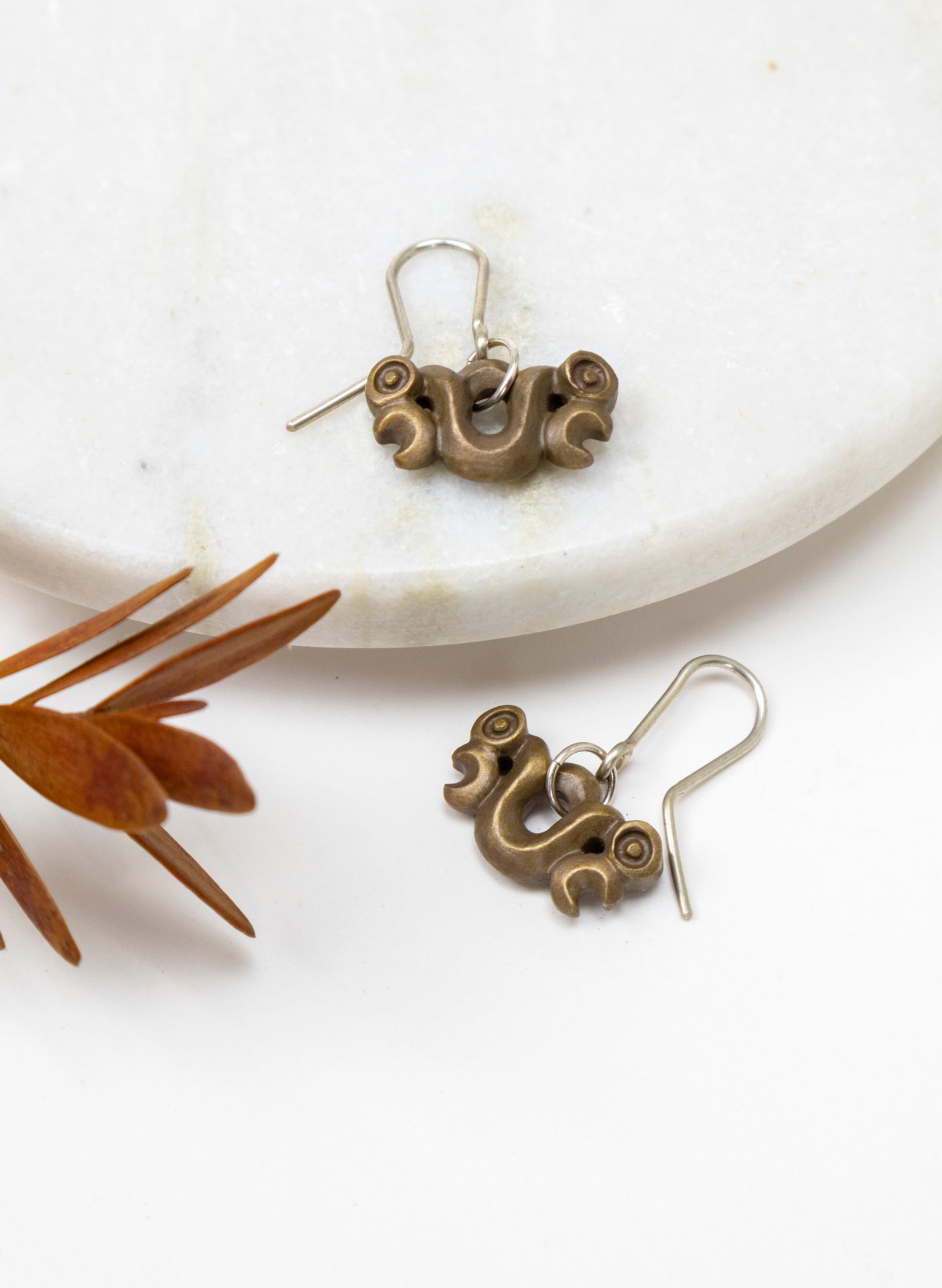Bronze Pekapeka Earrings