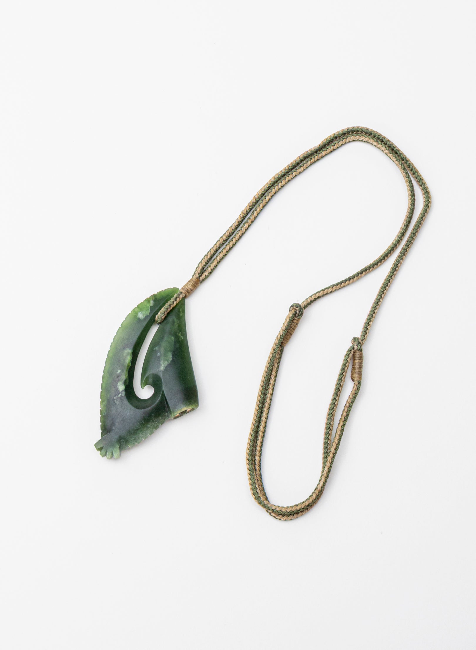 Pounamu Matau with Golden Eye