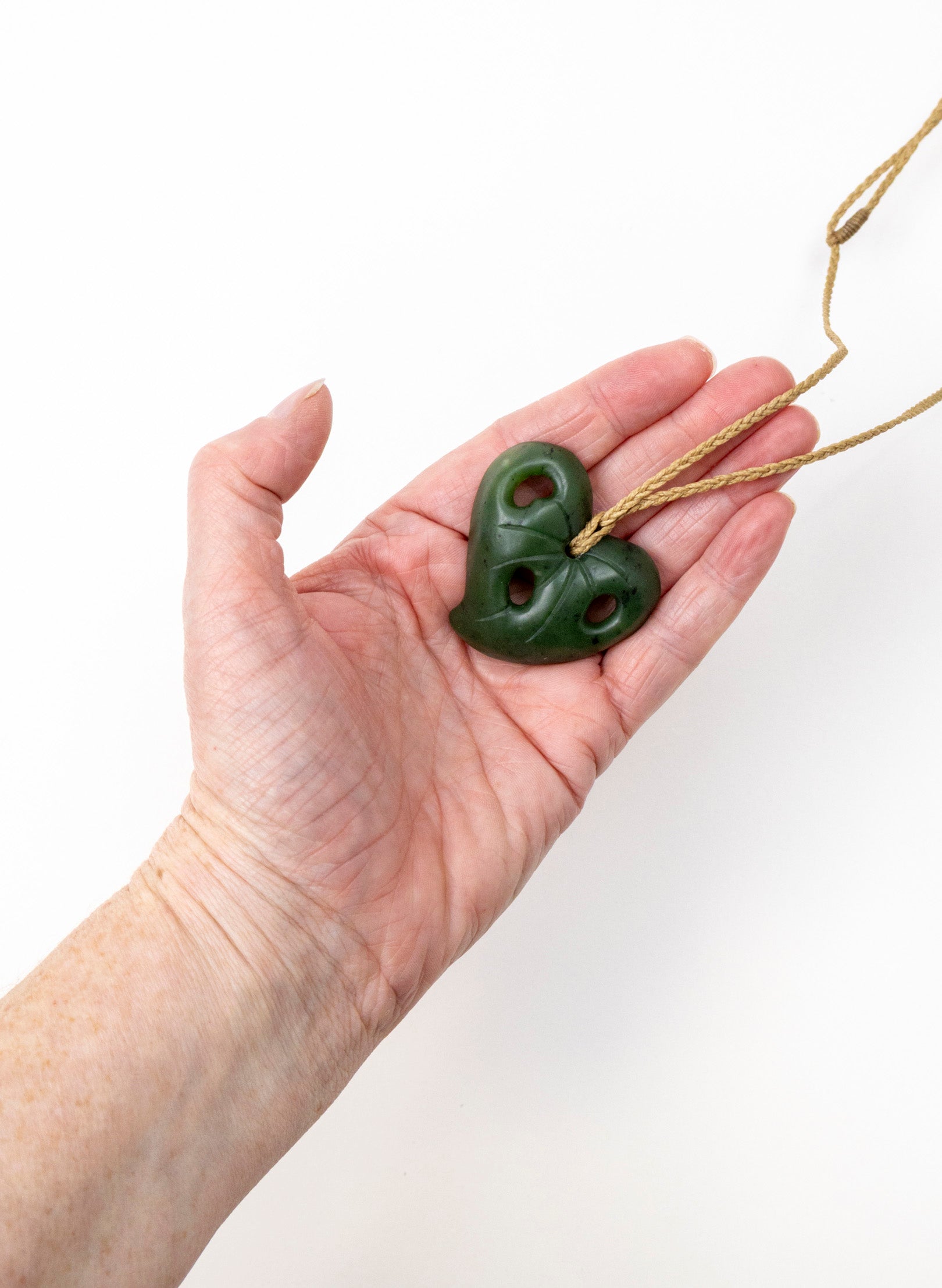 Pounamu Kawakawa Leaf