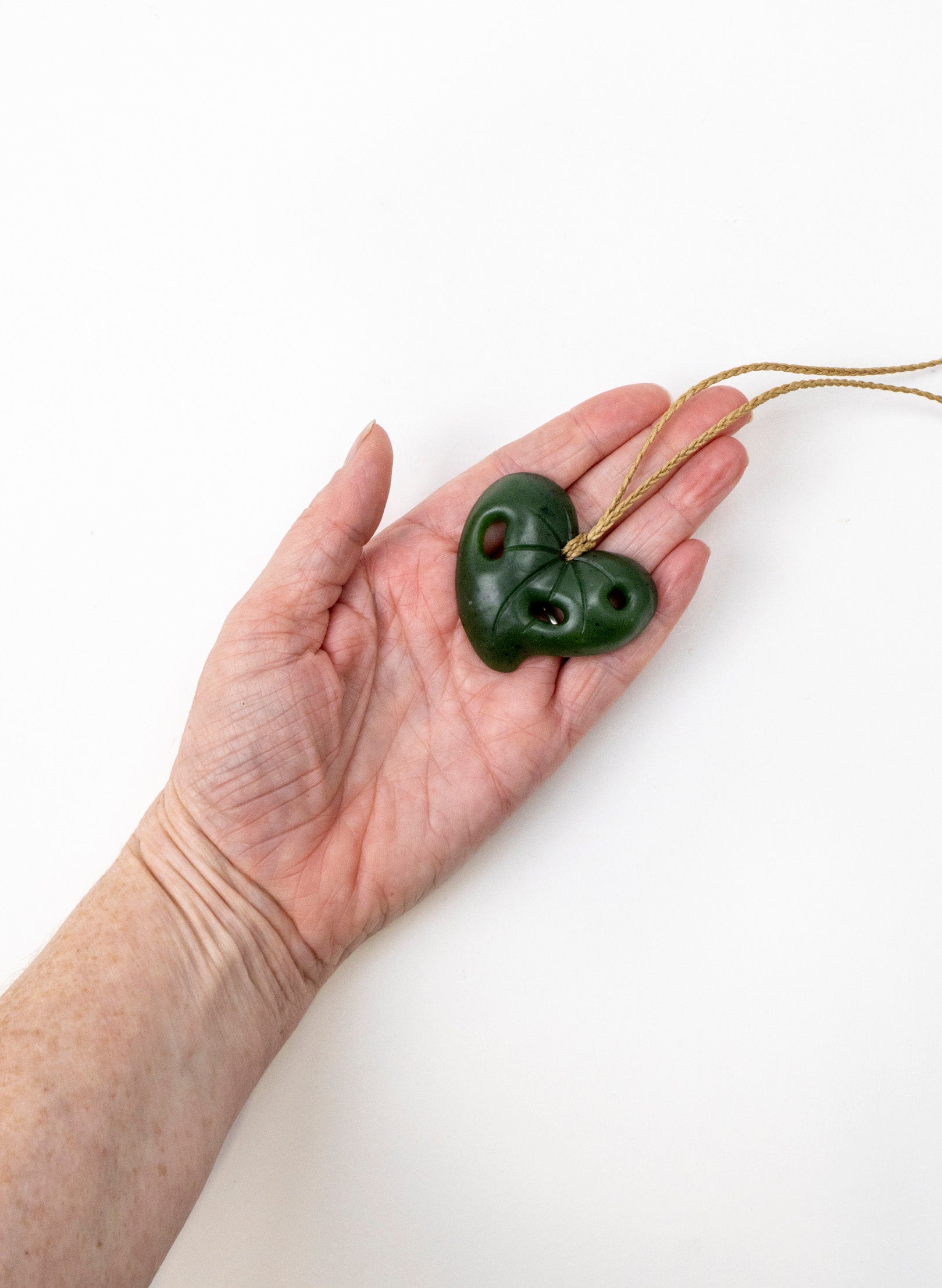 Pounamu Kawakawa Leaf
