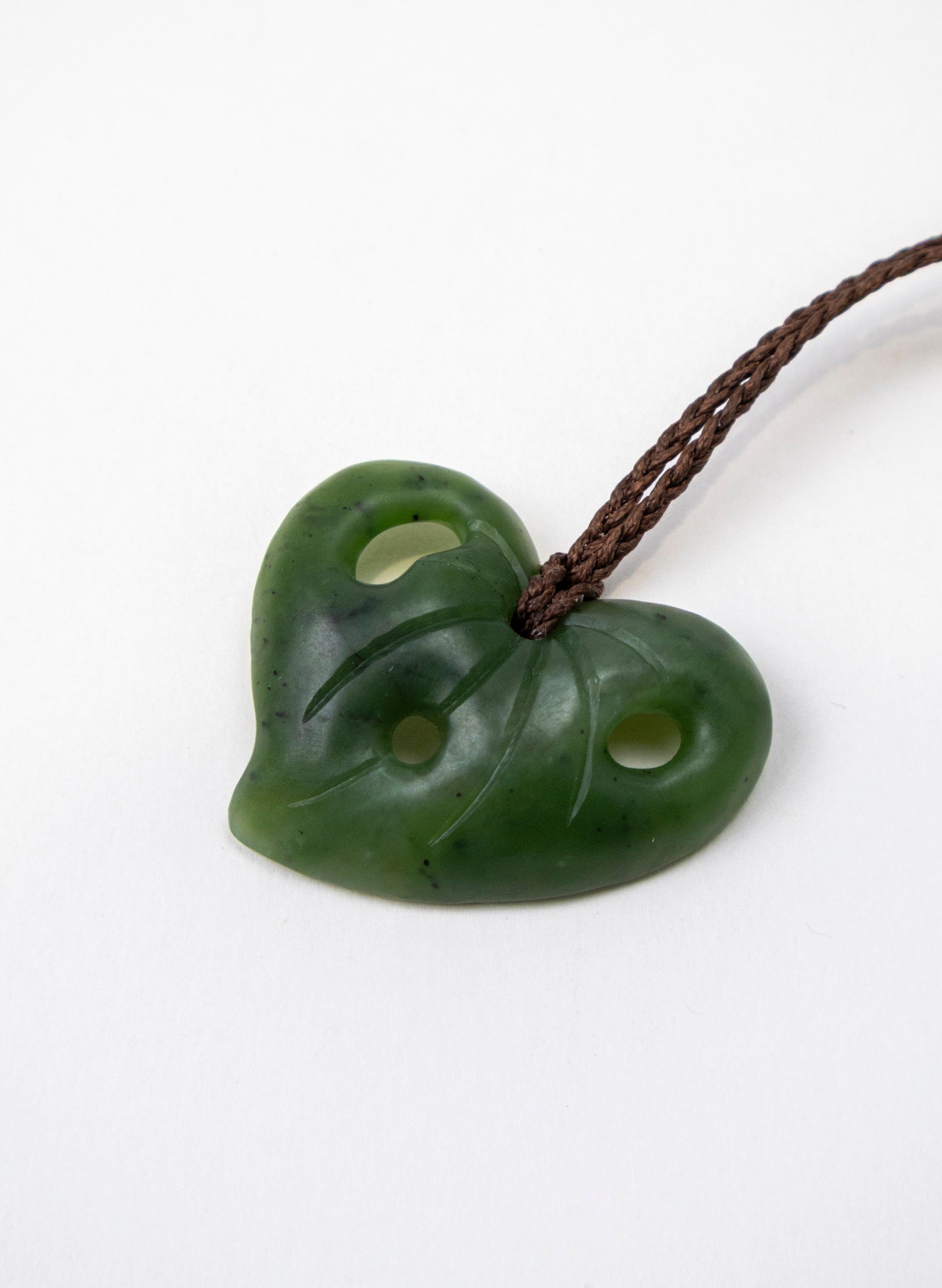 Pounamu Kawakawa Leaf