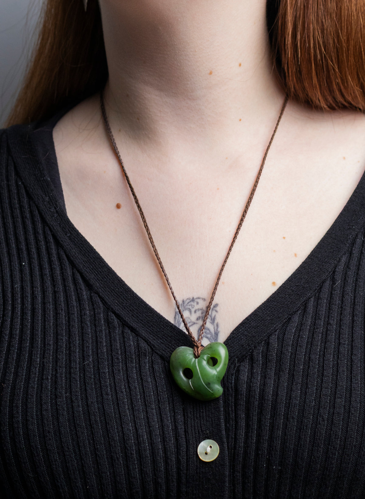 Small Pounamu Kawakawa Leaf
