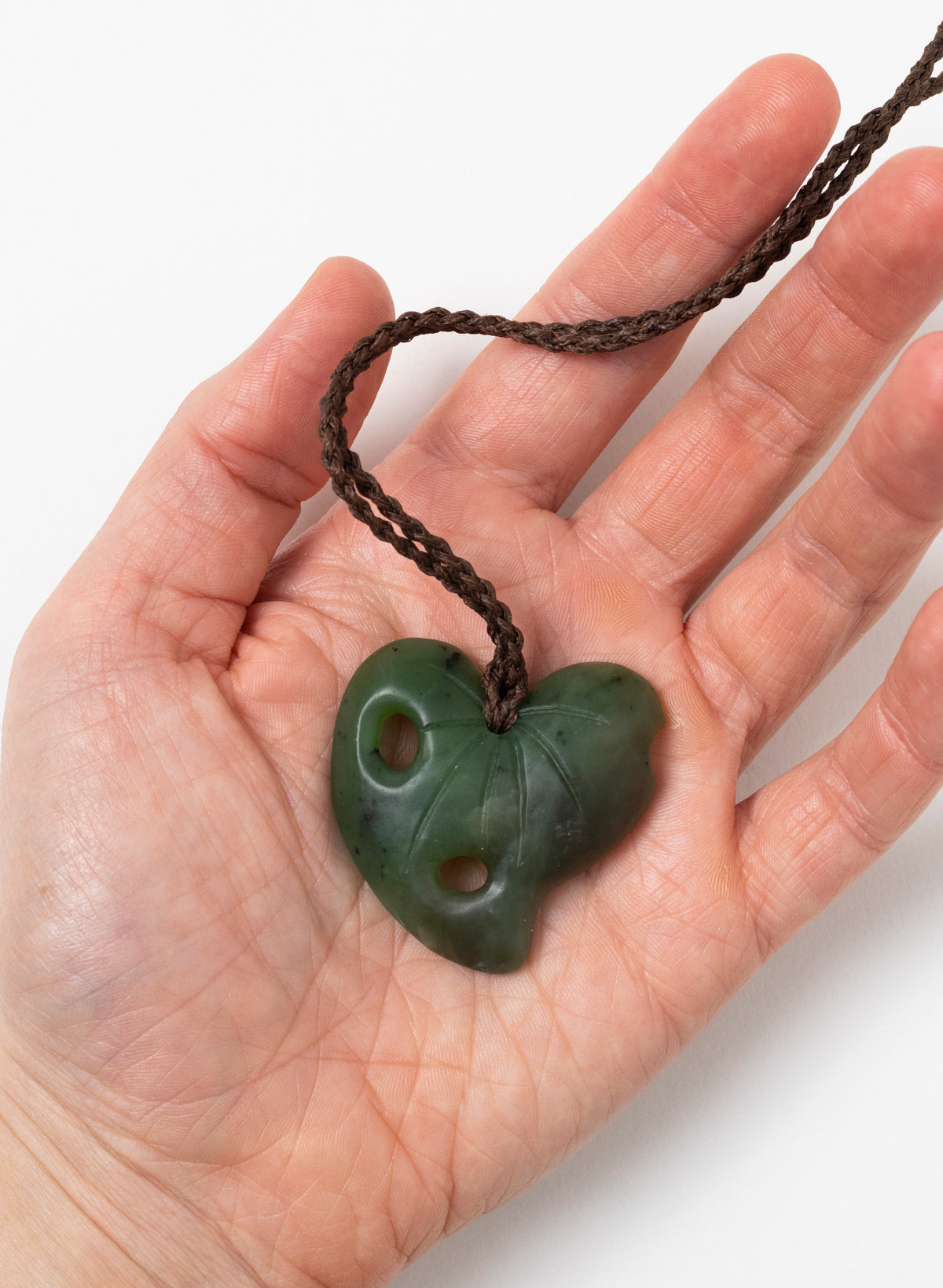 Pounamu Kawakawa Leaf
