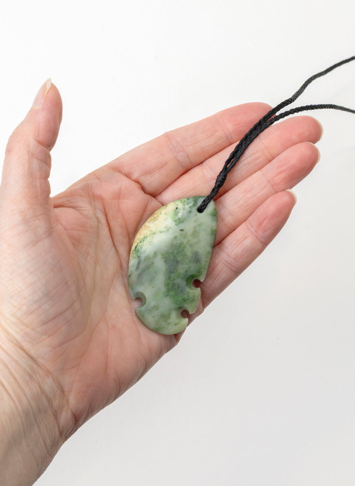Notched Pounamu Pendant