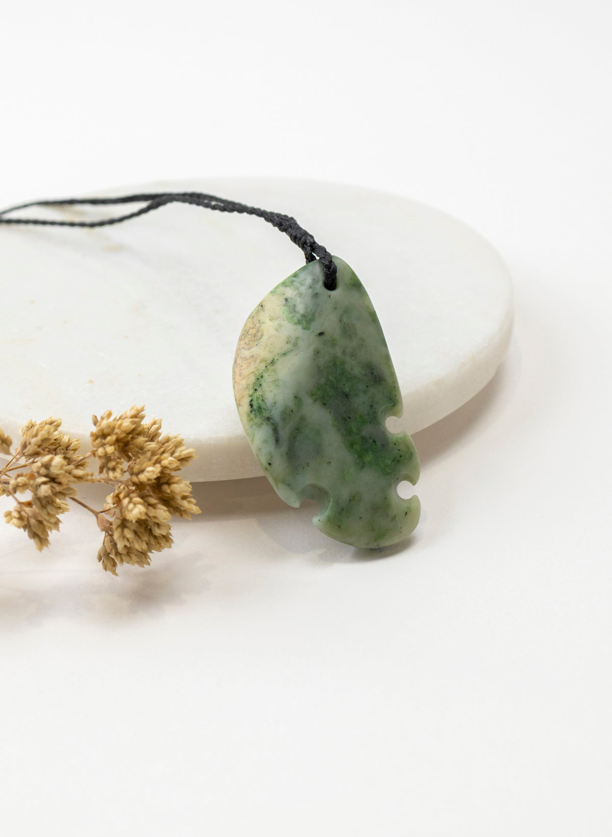 Notched Pounamu Pendant