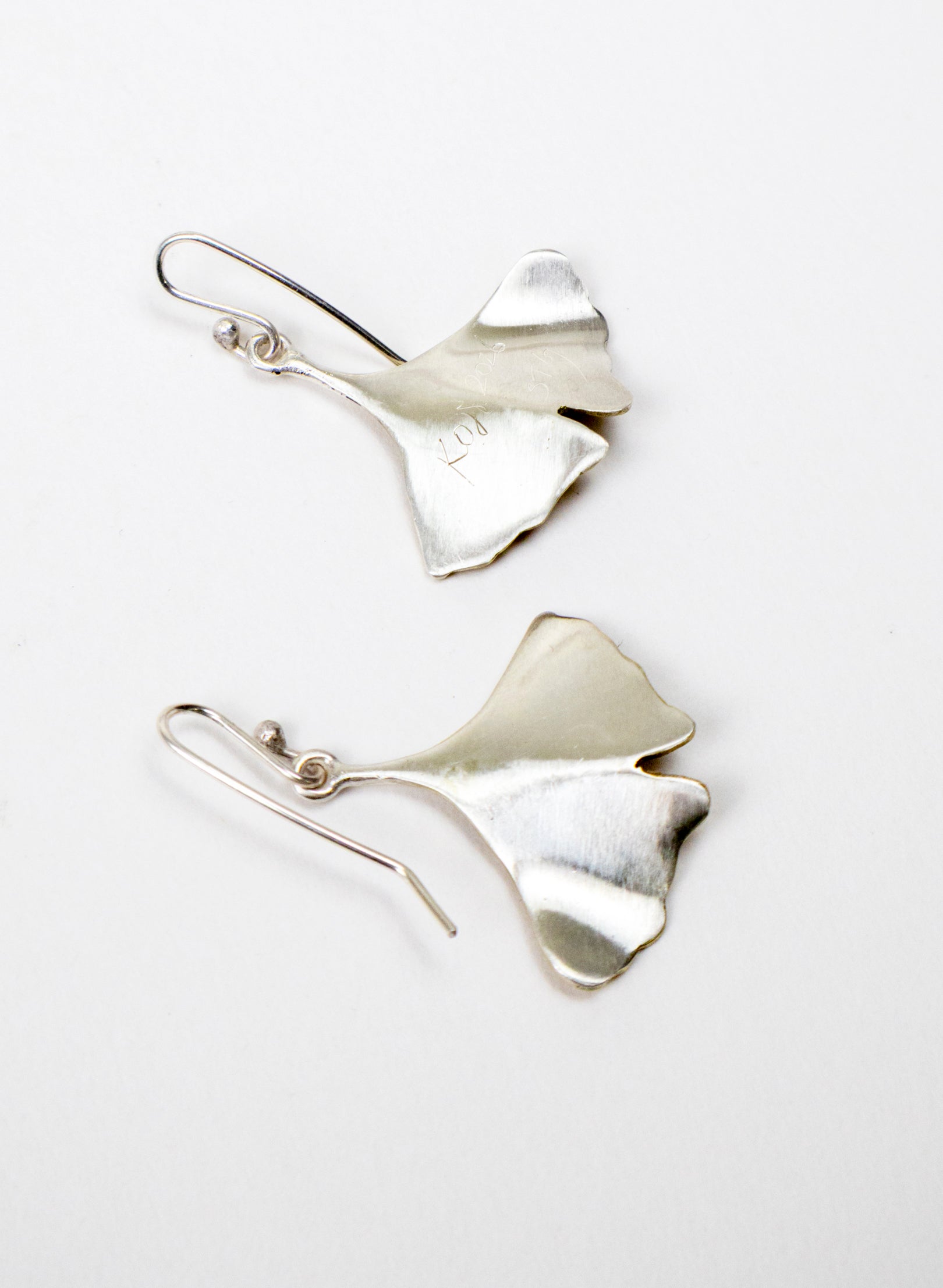 Gold Gingko Leaf Earrings