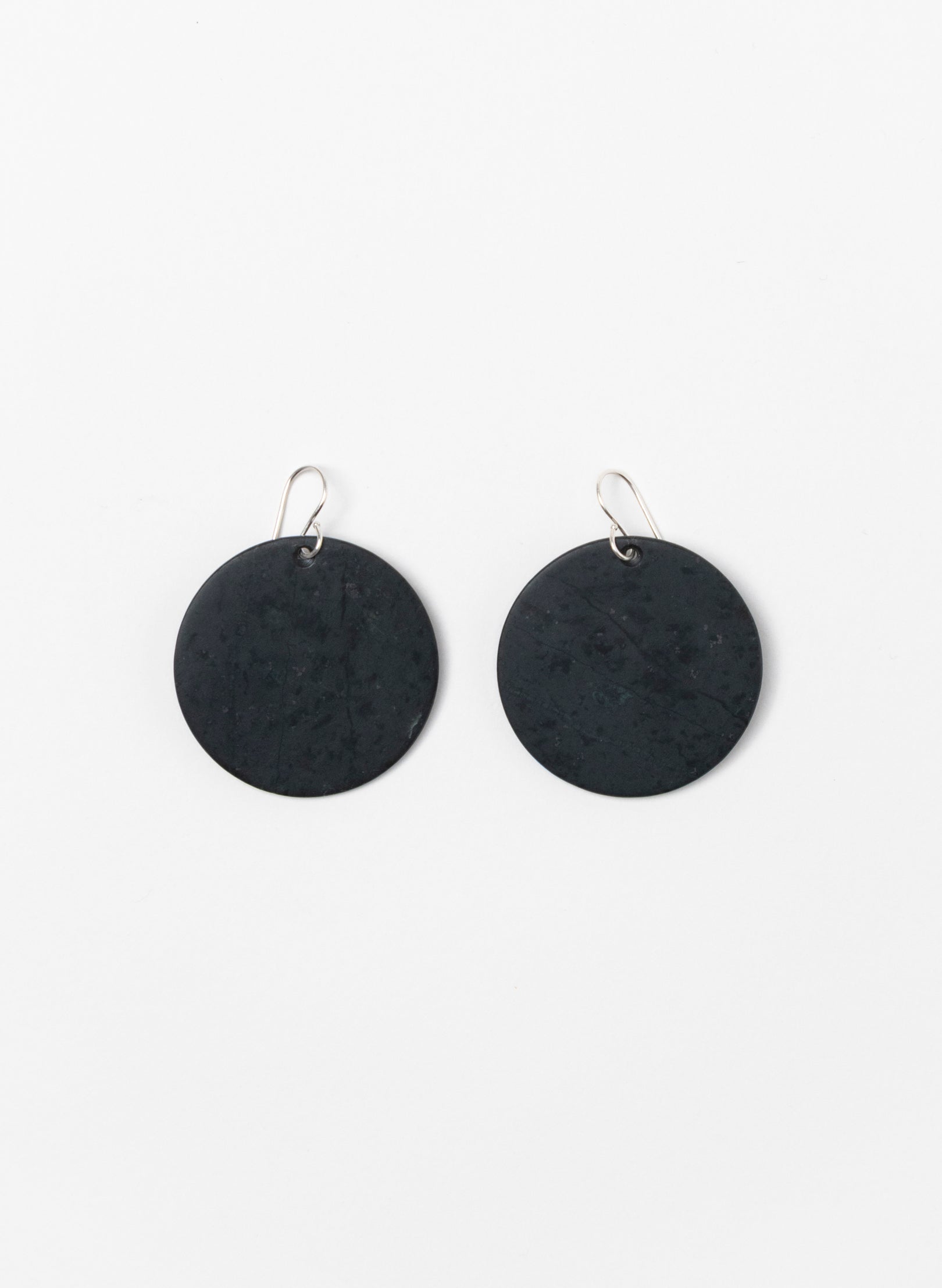 Pounamu Disc Earrings