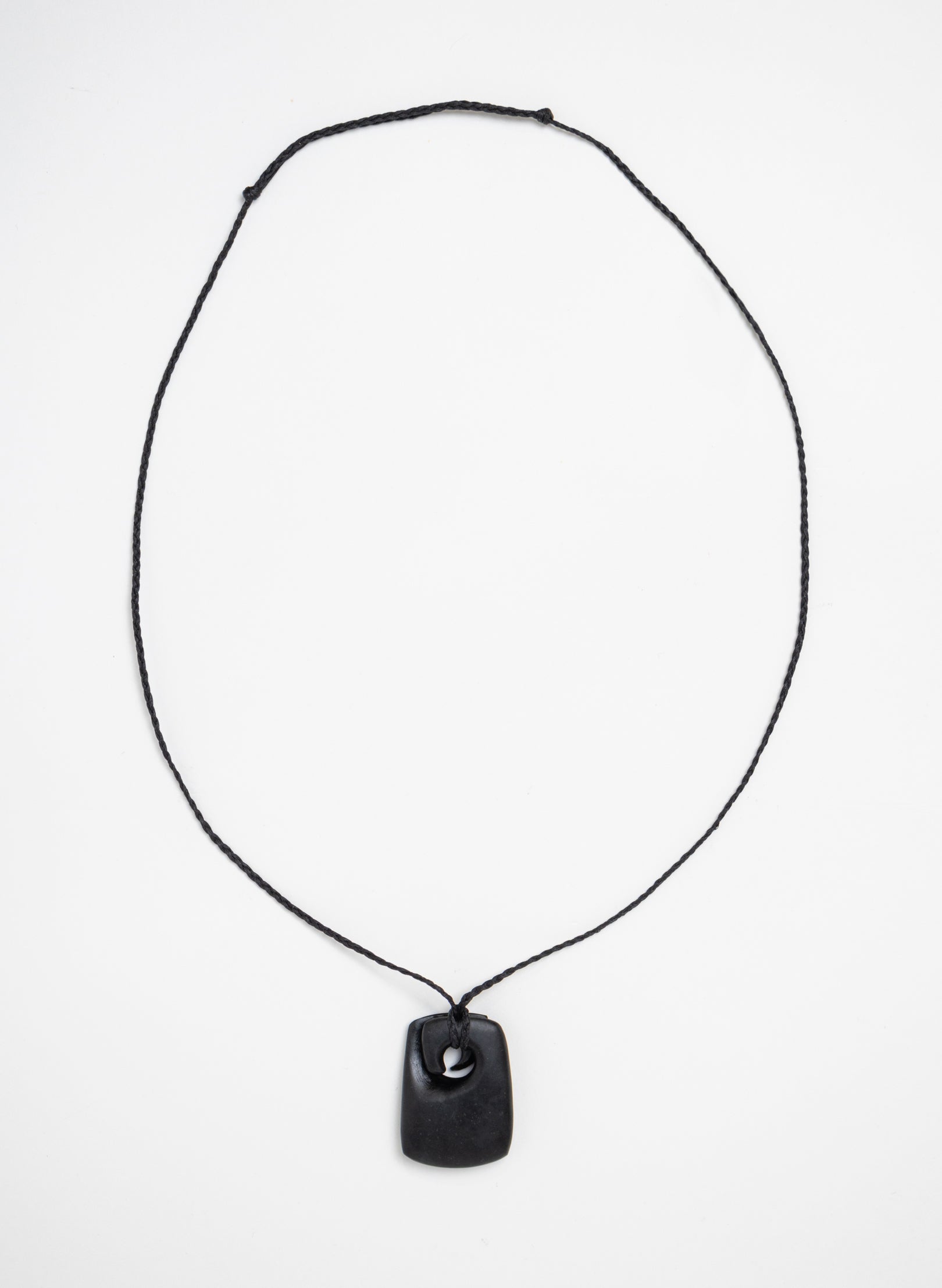 Rectangle Koru Toki Pounamu Pendant