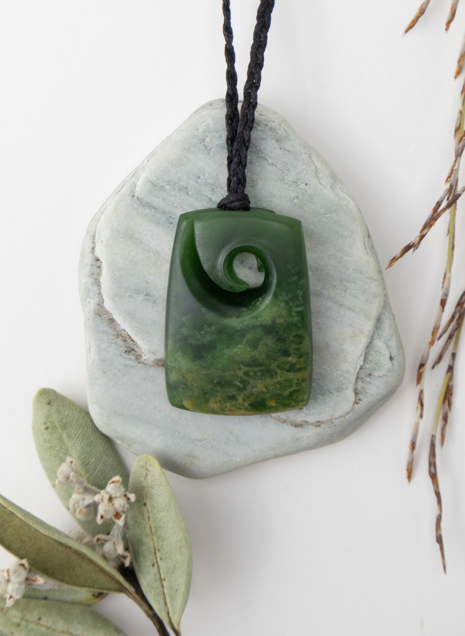 Rectangle Koru Arahura Pounamu