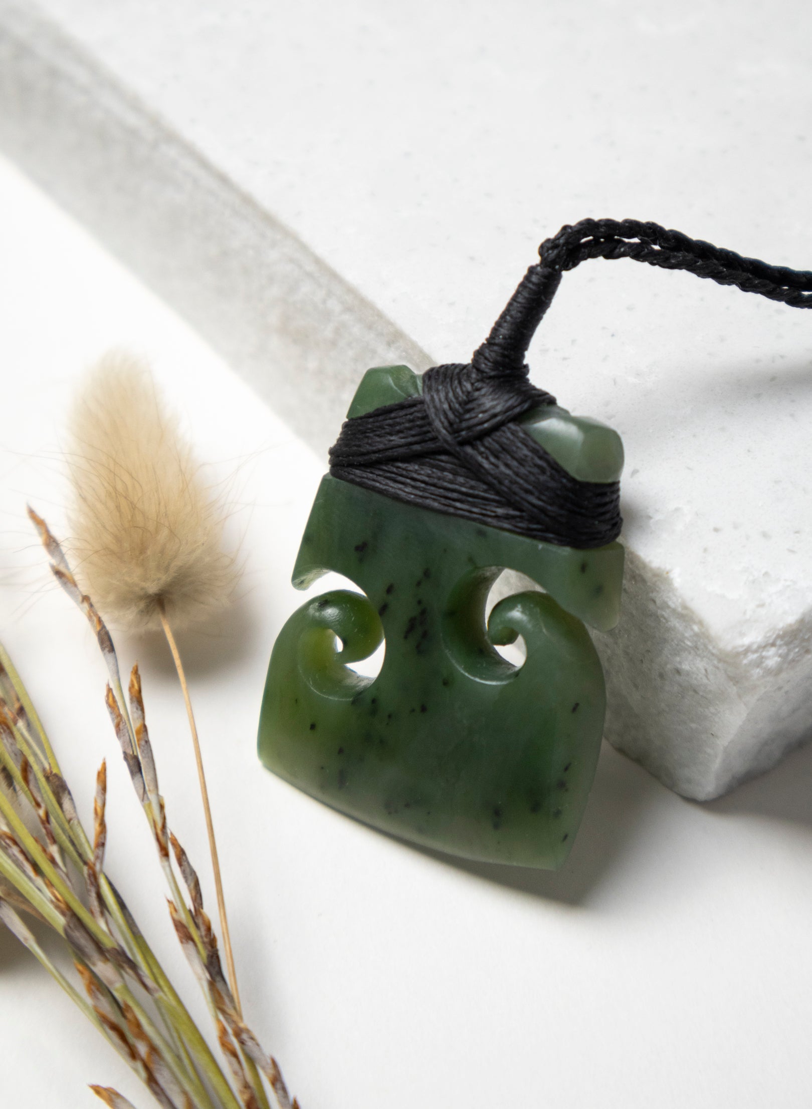 Double Koru Toki Pounamu