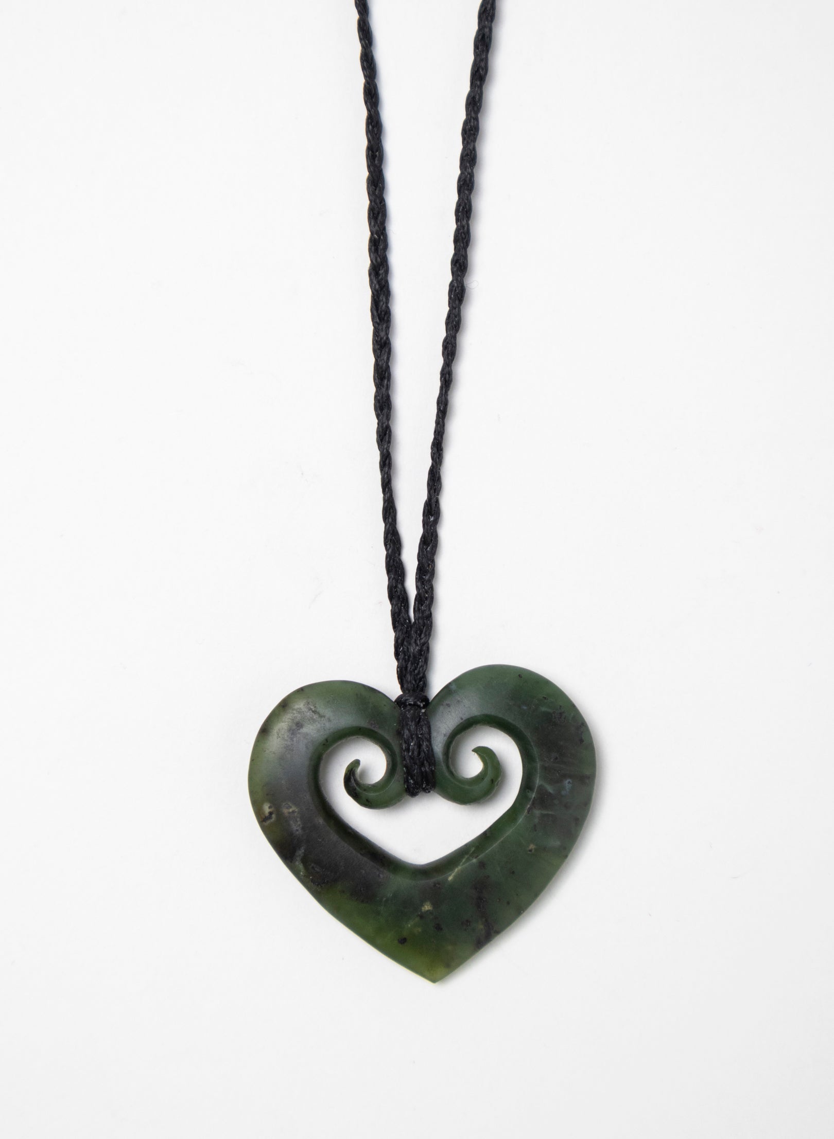 Koru Heart Pounamu Pendant