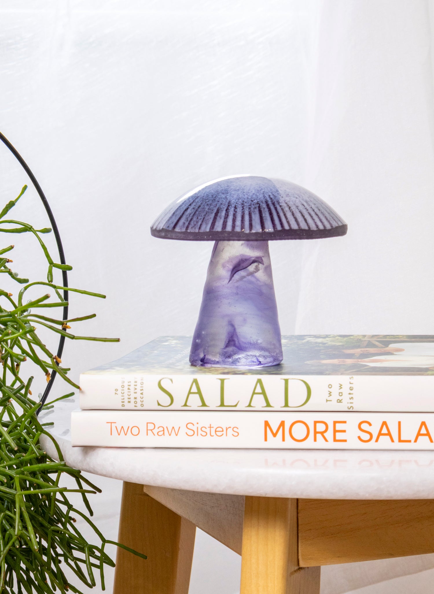 Purple, White Mushroom - Small