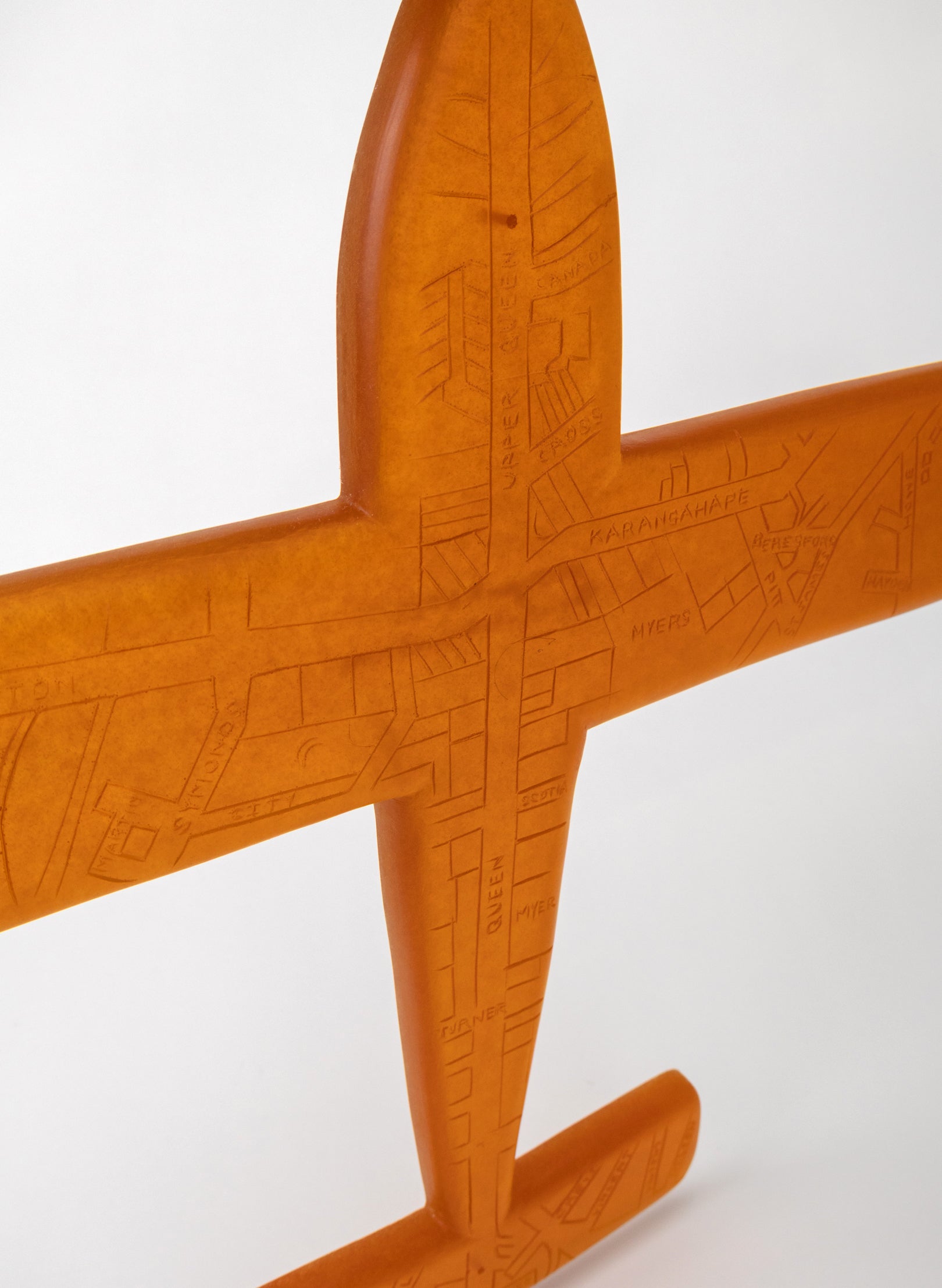 Orange Sculpture Plane Auckland