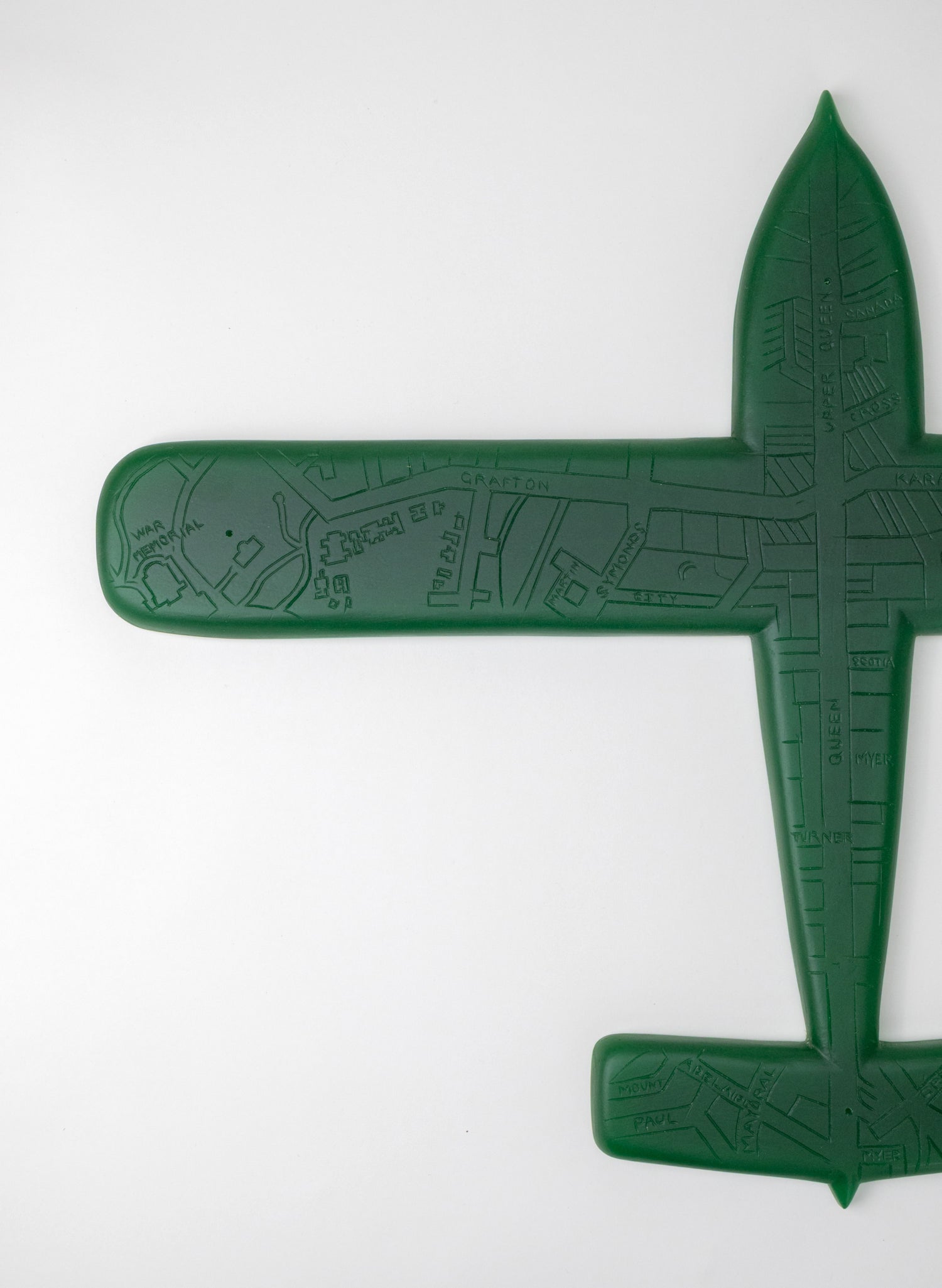 Green Sculpture Plane Auckland