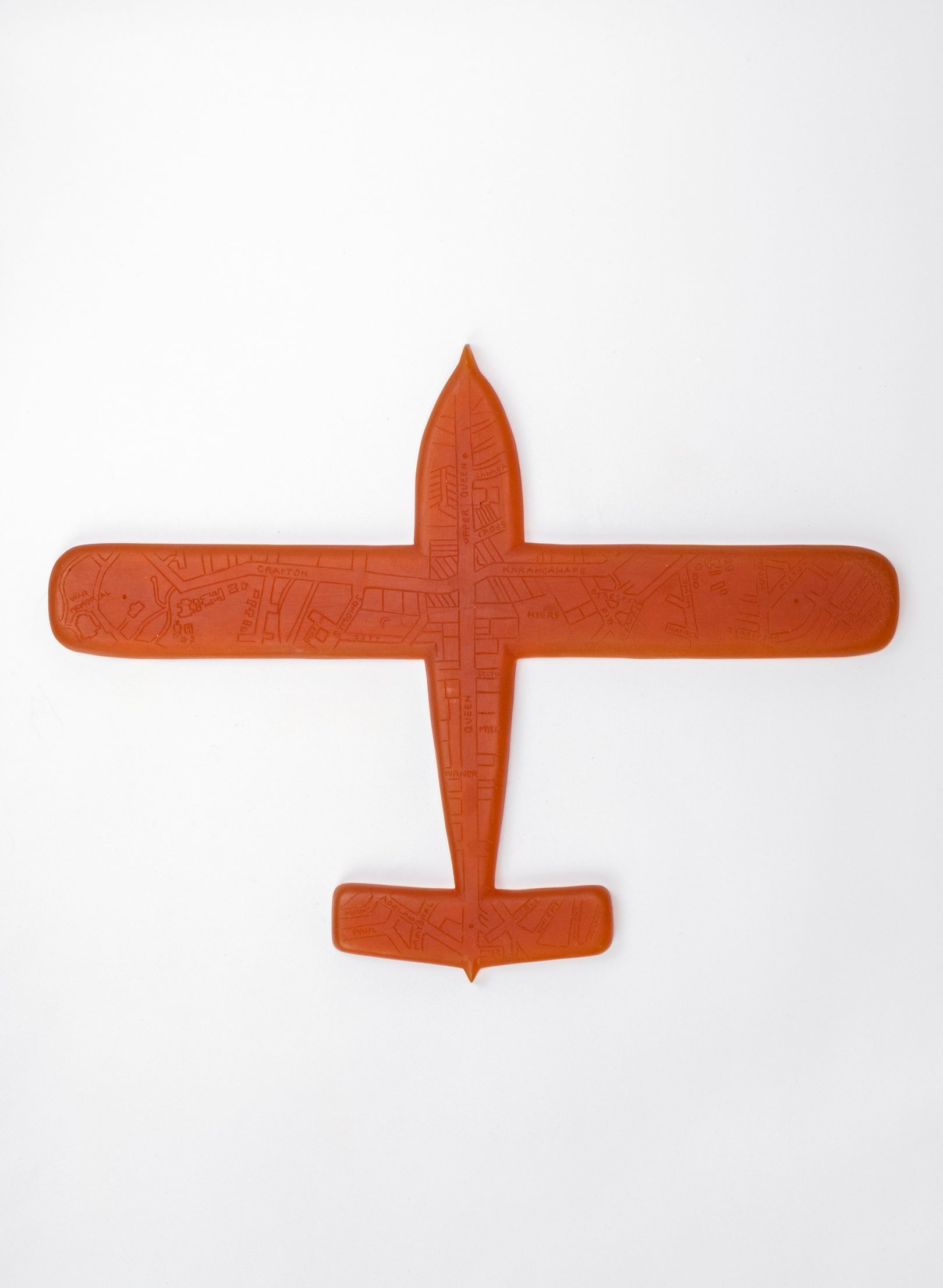 Orange Sculpture Plane Auckland