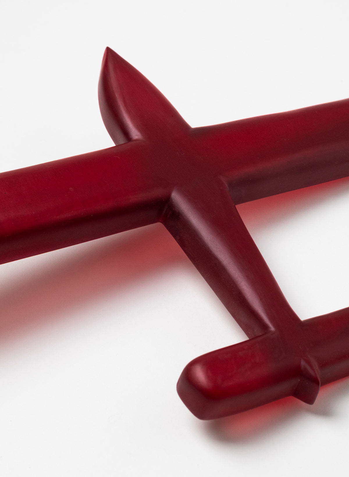 Red Oval Wing Resin Plane
