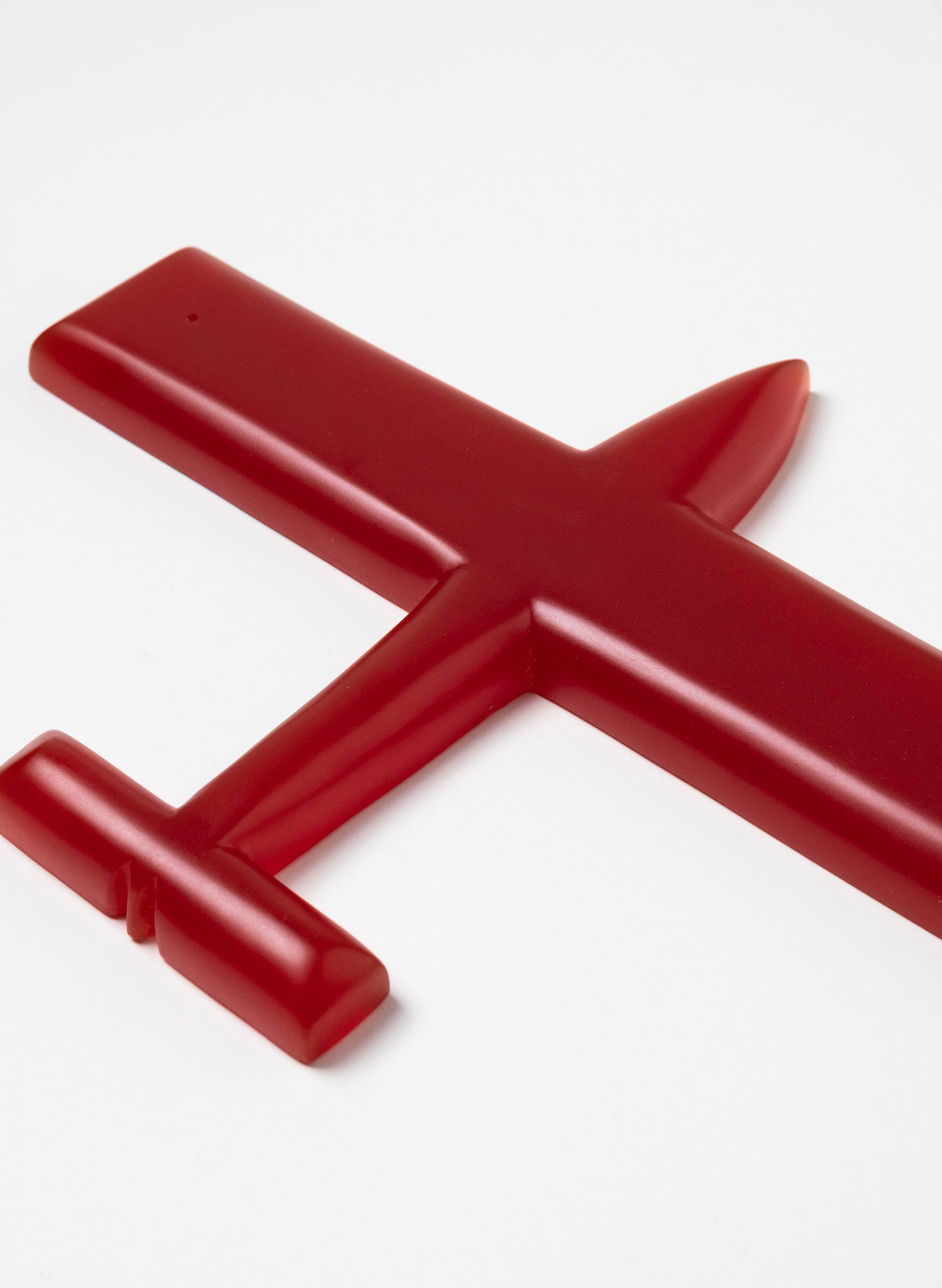Red Square Wing Resin Plane