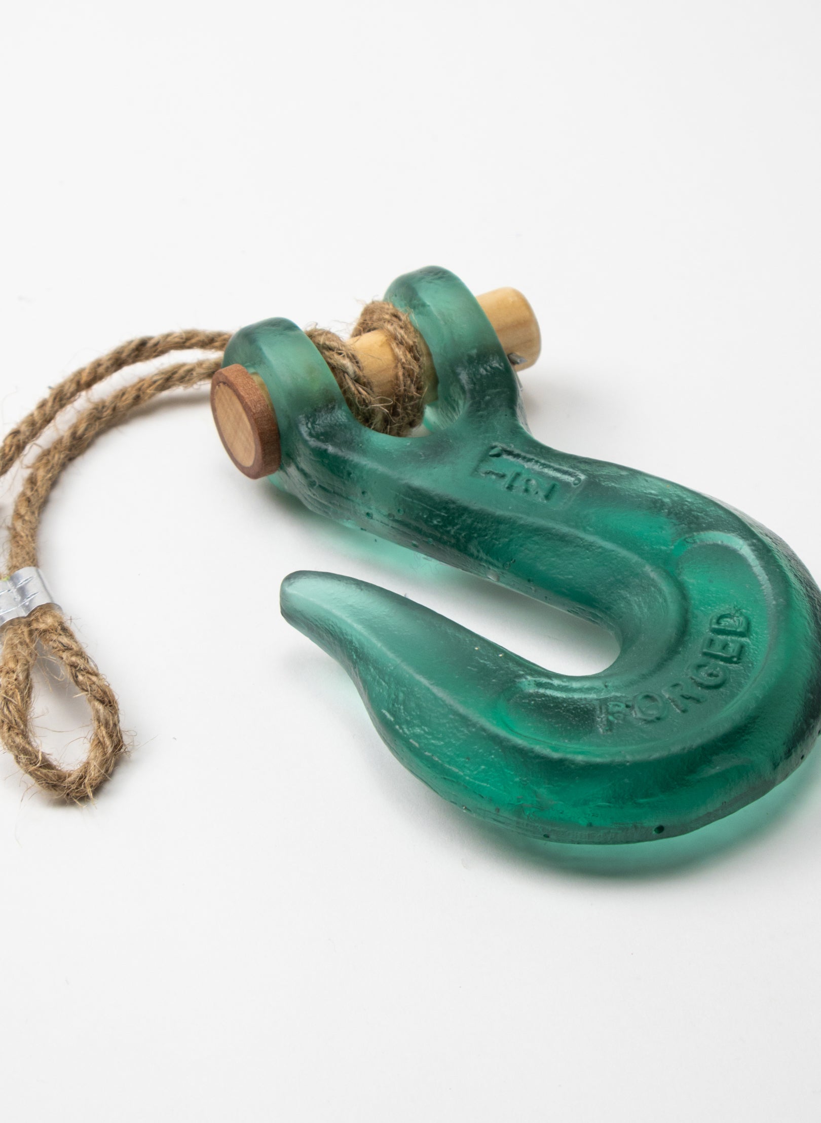 Glass Hook Wooden Pin