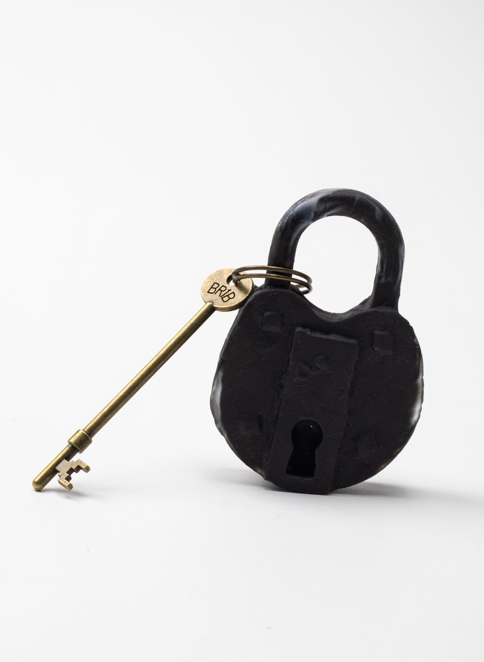 Old Glass Padlock With Cog