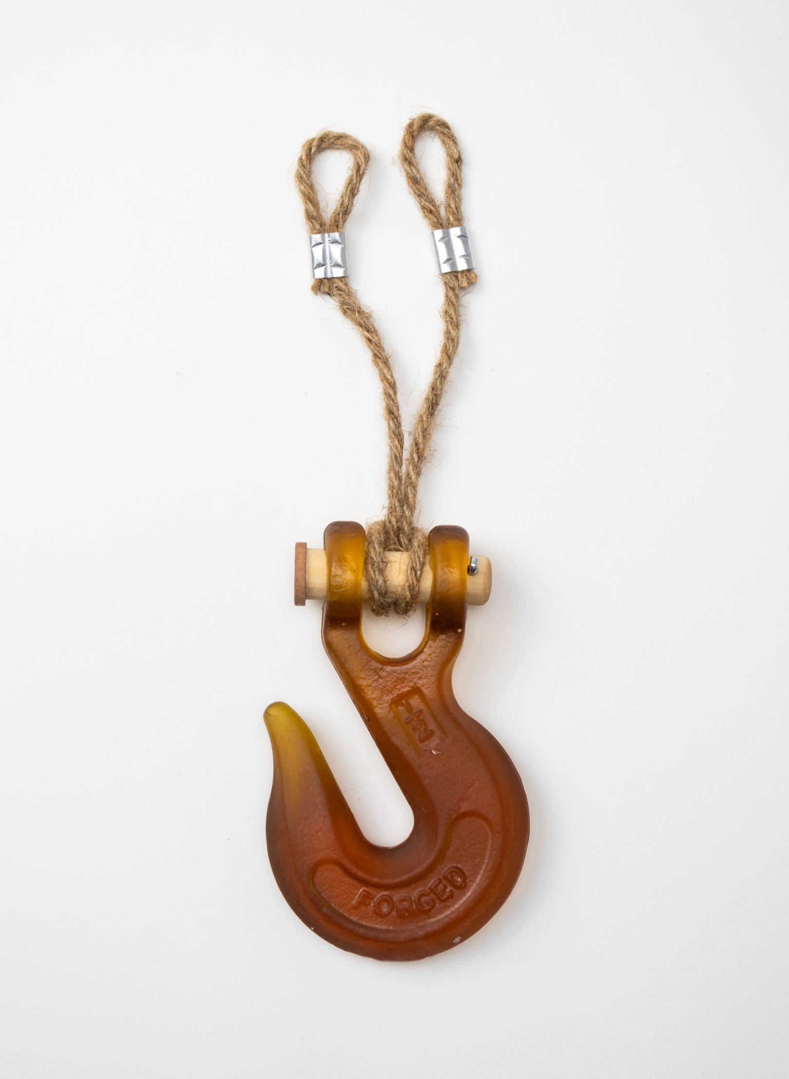 Glass Hook Wooden Pin