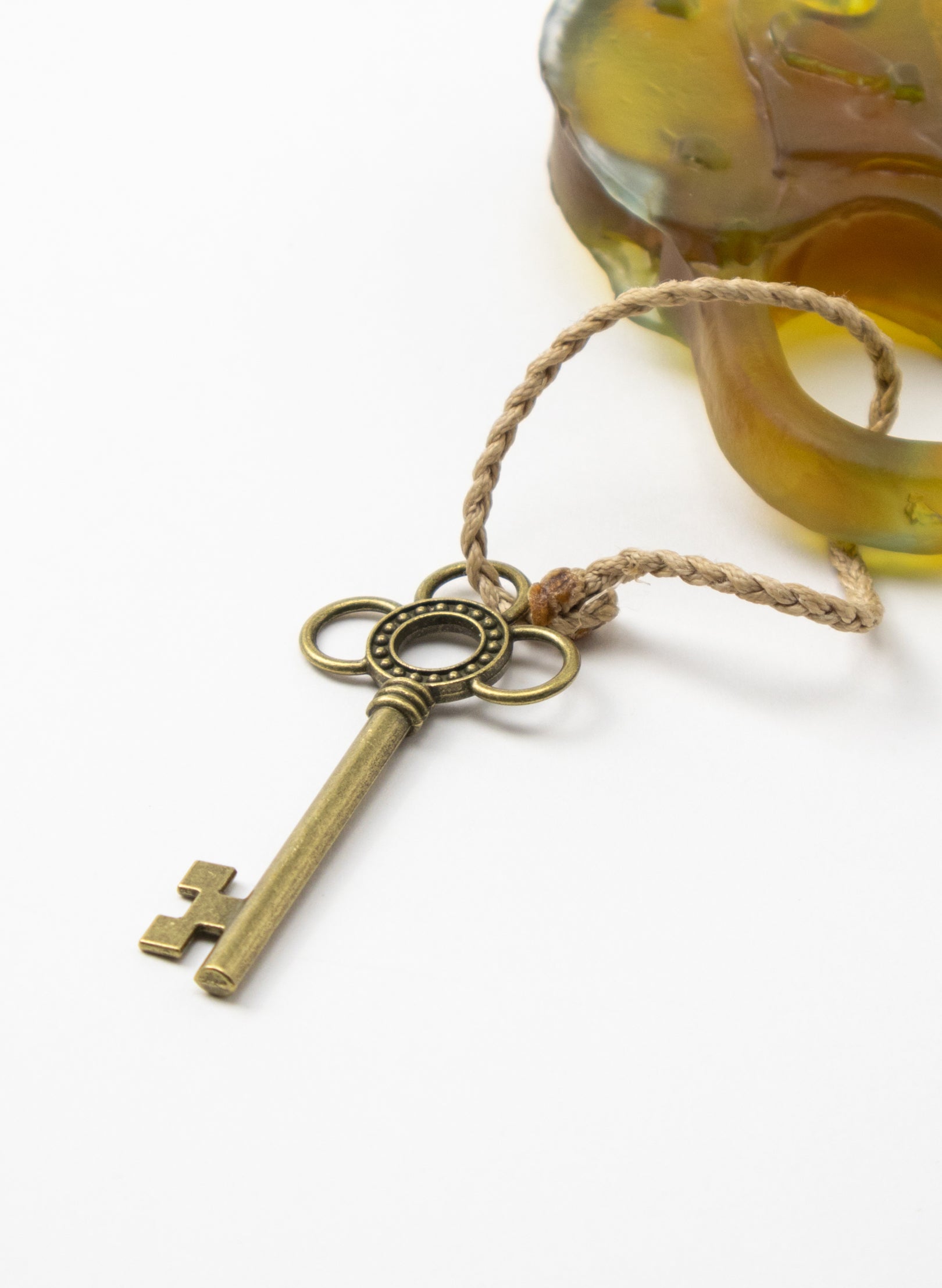 Old Glass Padlock With Cog
