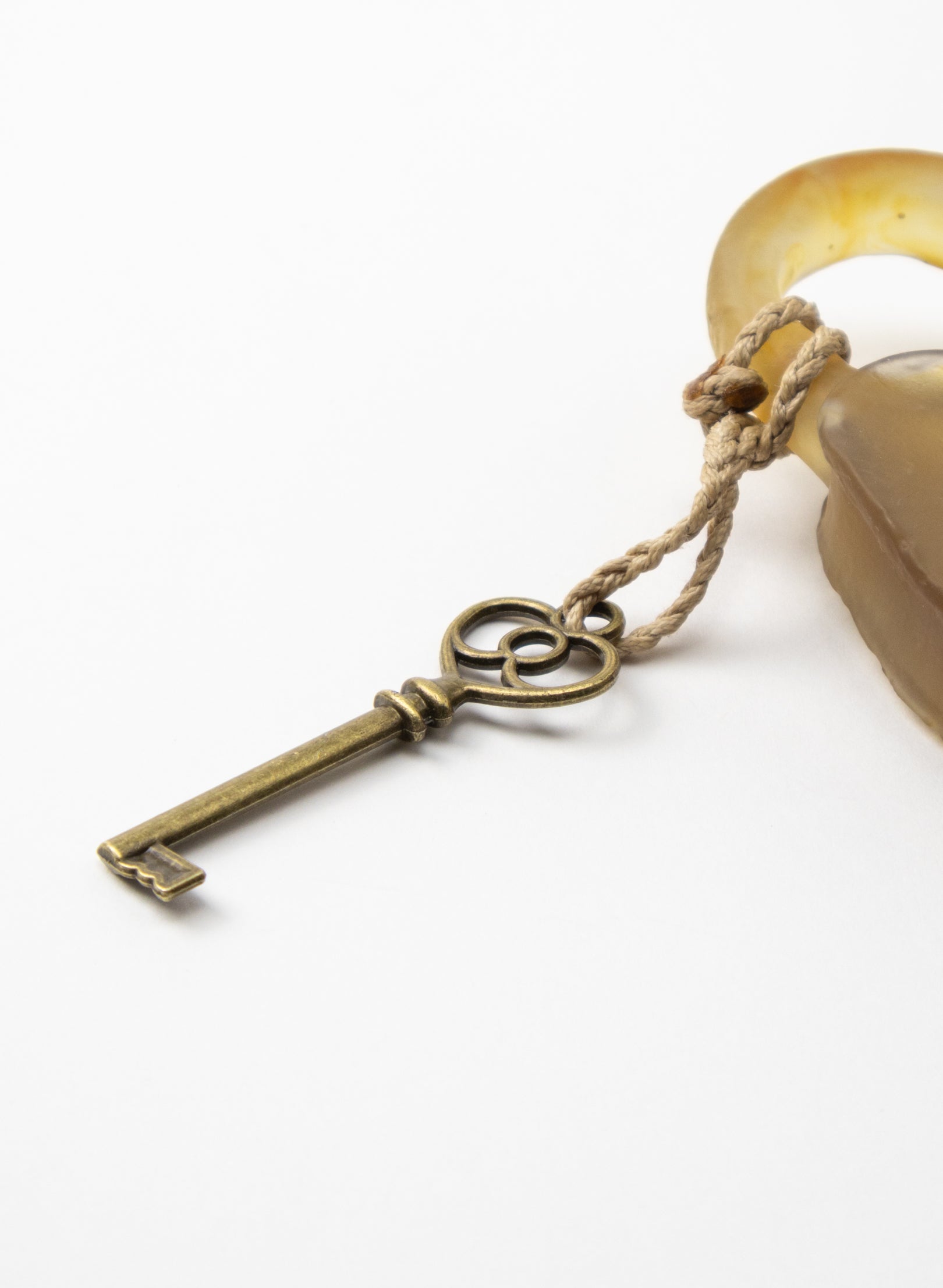 Old Glass Padlock With Cog
