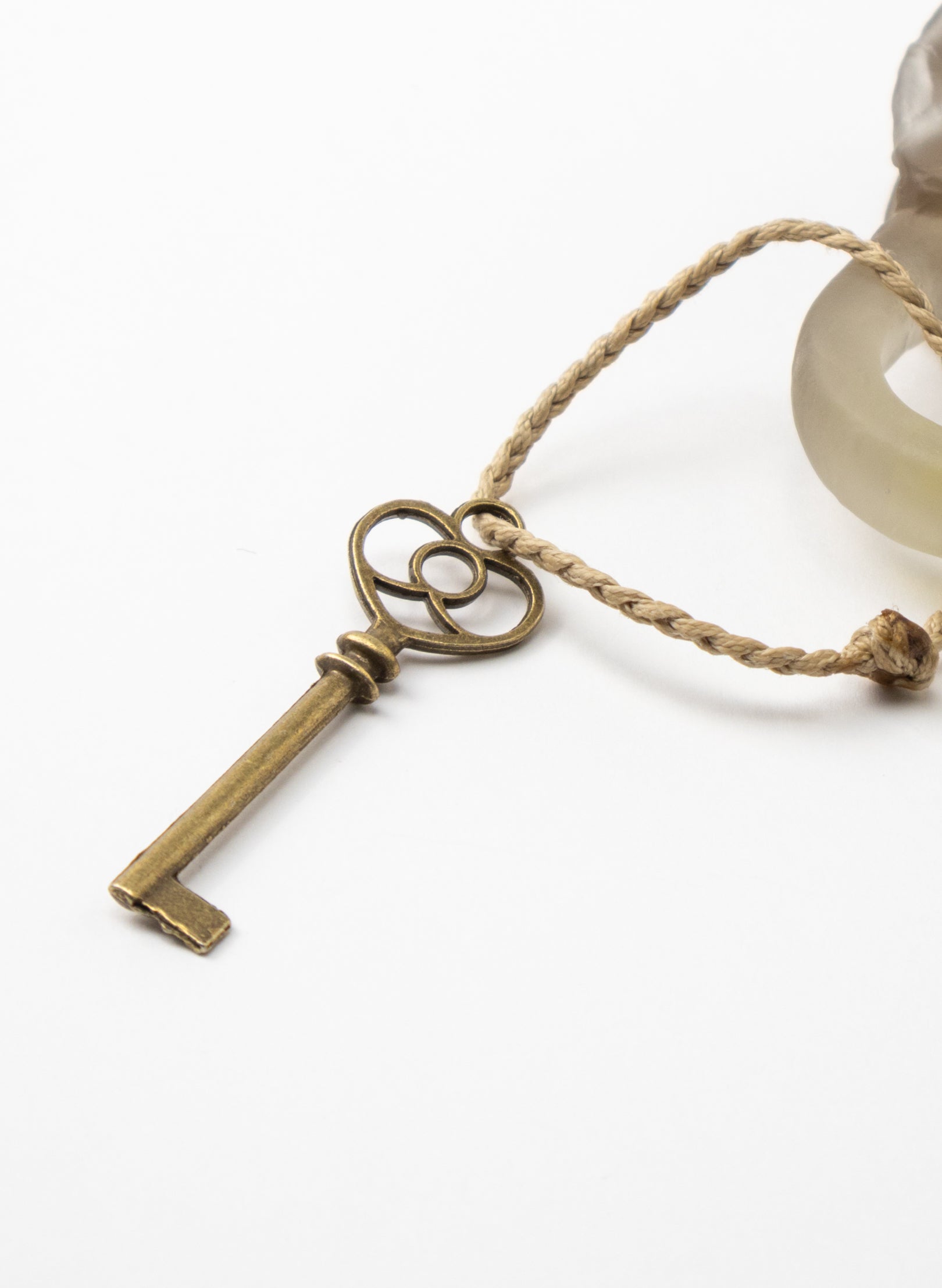 Old Glass Padlock With Cog