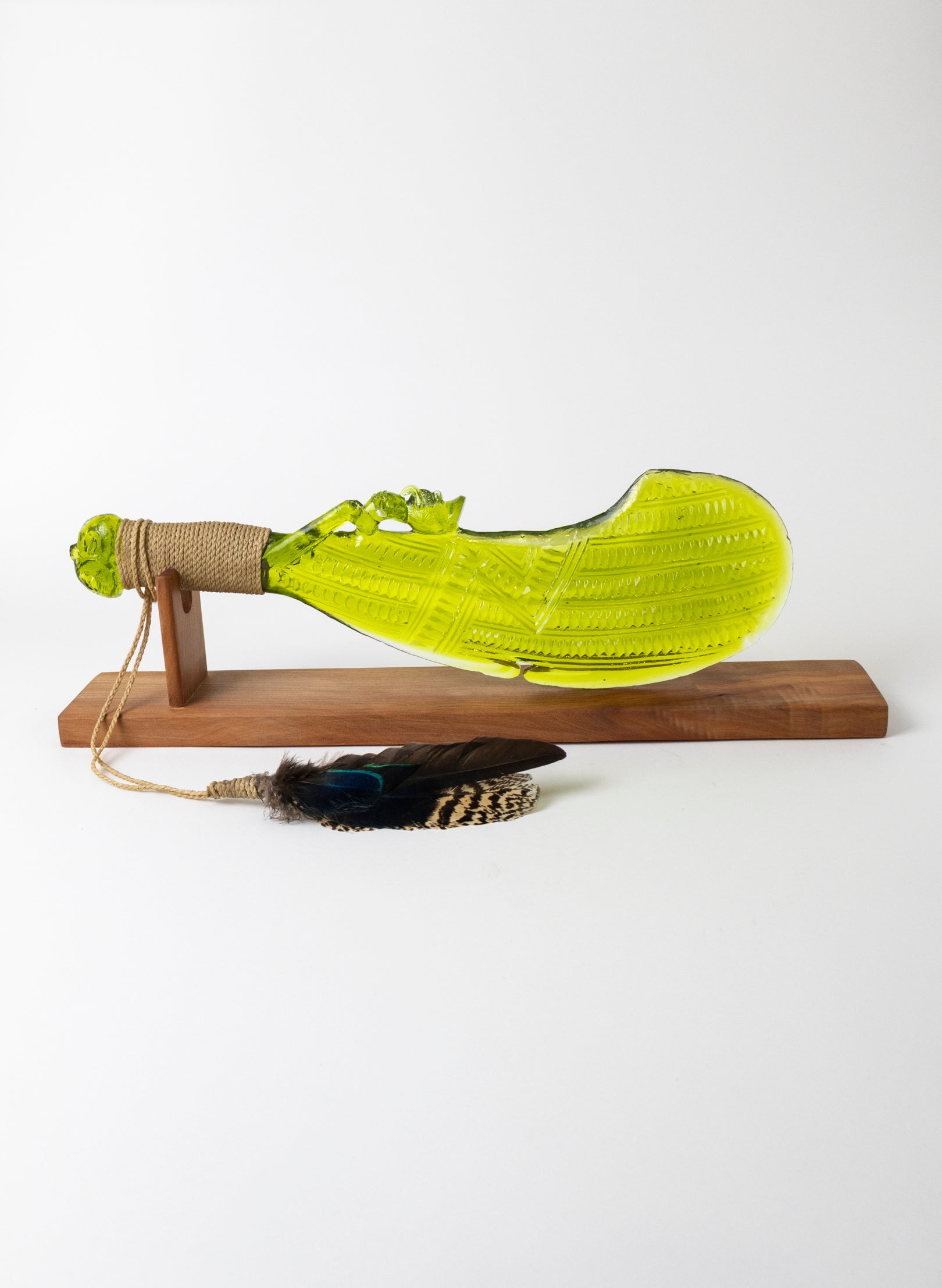 Glass Waihaika Olive Green