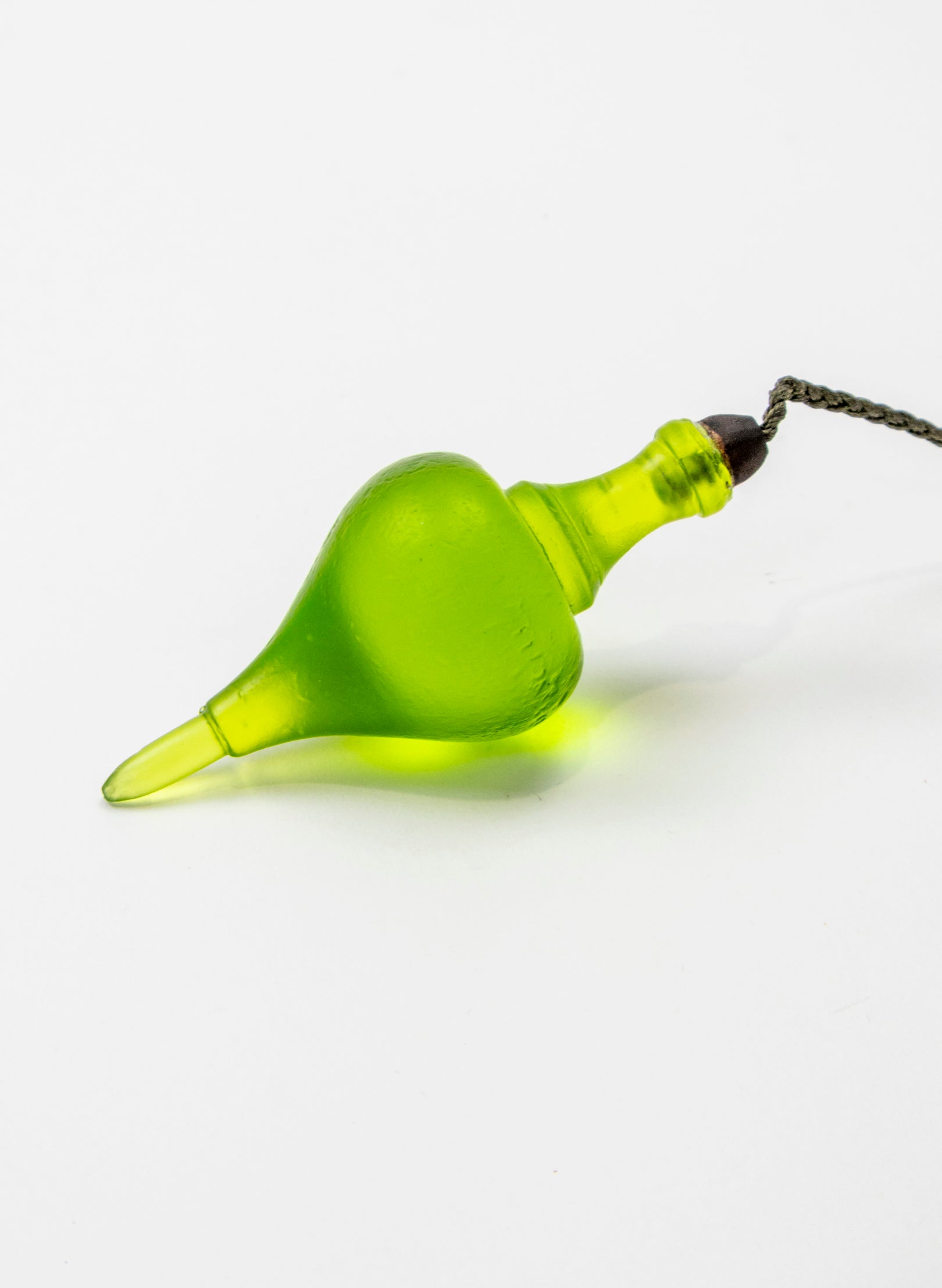 Glass Plum Bob - Lime