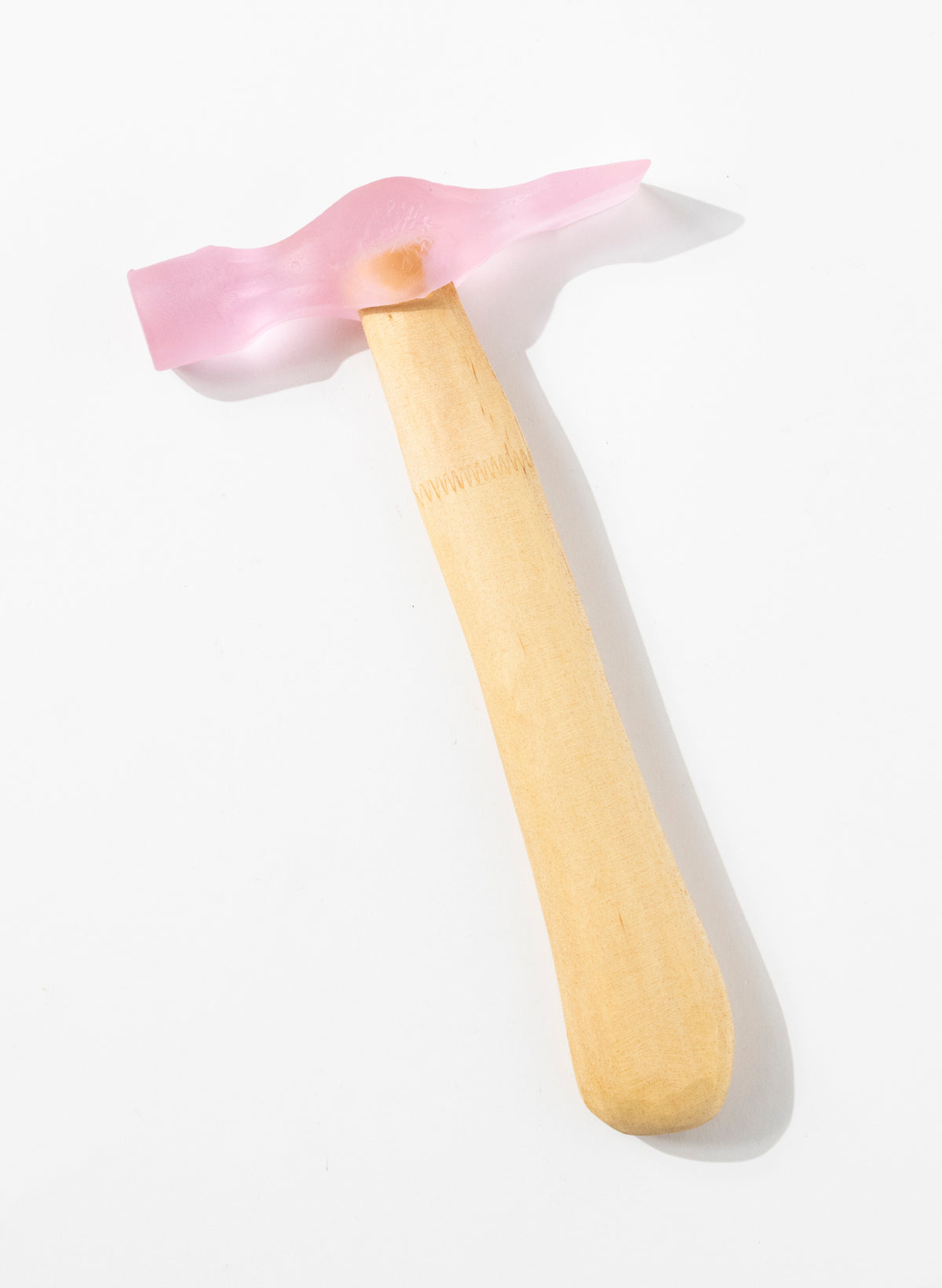 Pink Cross Pien Glass Hammer