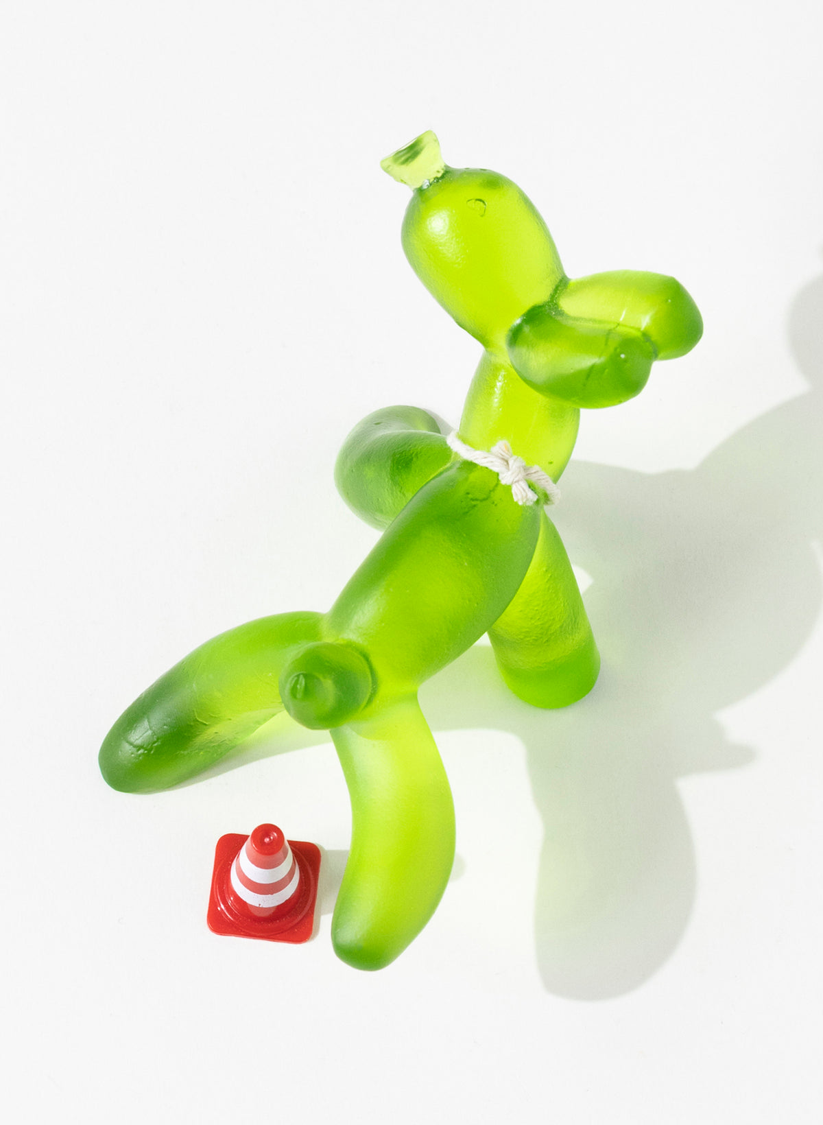 Lime Glass Wee Wee Balloon Dog