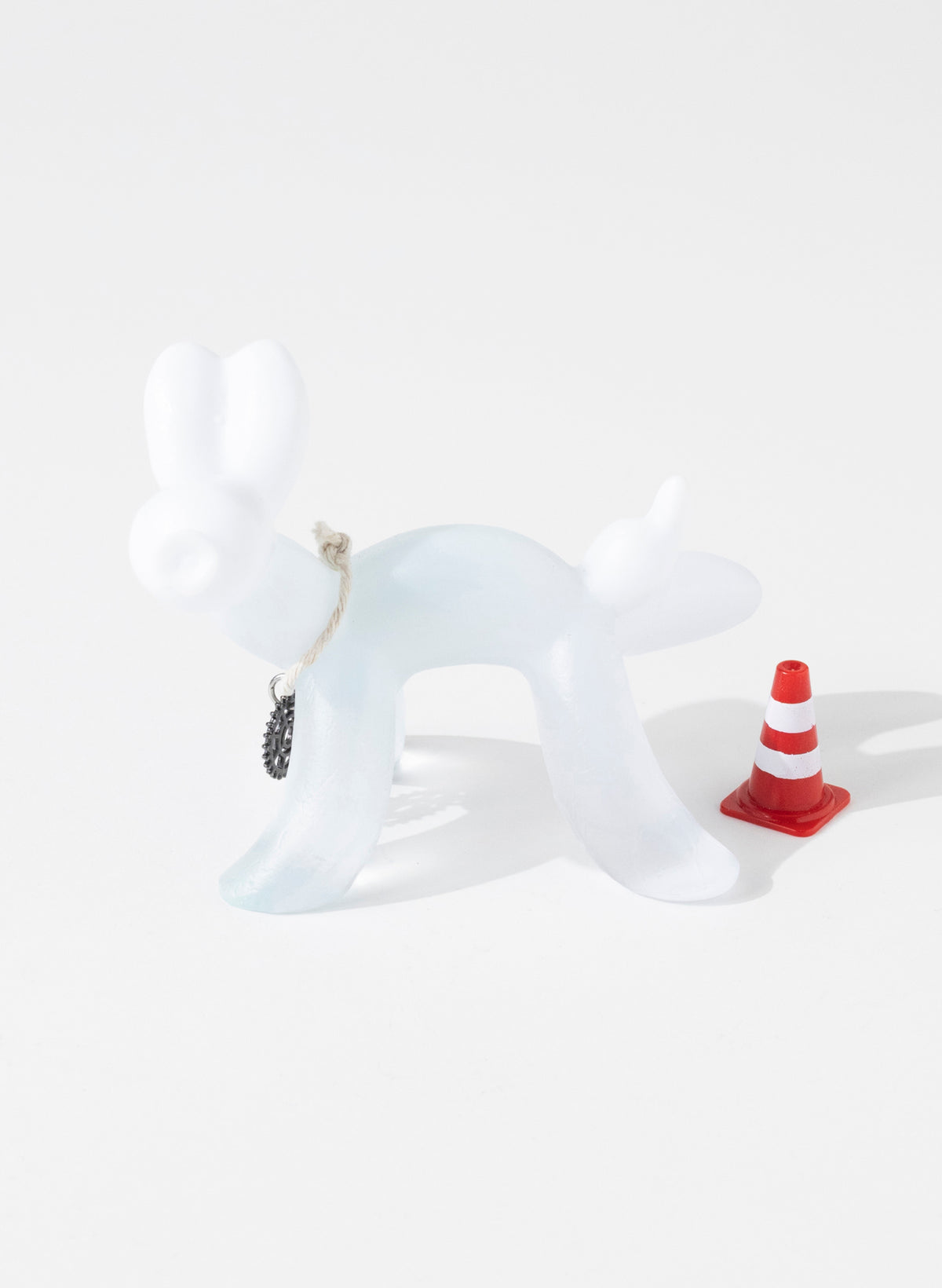 Opaline Glass Wee Wee Balloon Dog
