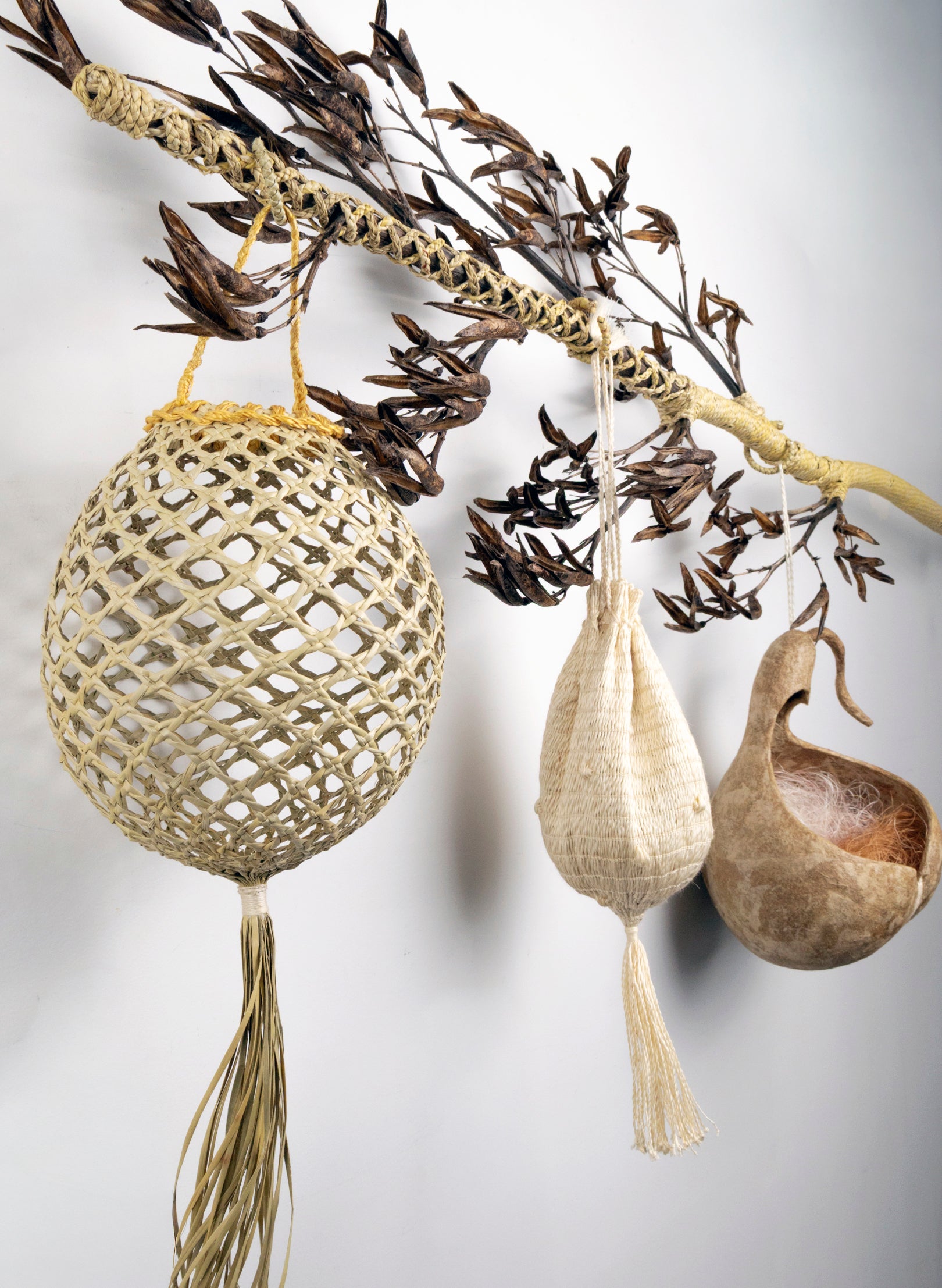 Ngā Kete Tuku Iho 4 piece installation