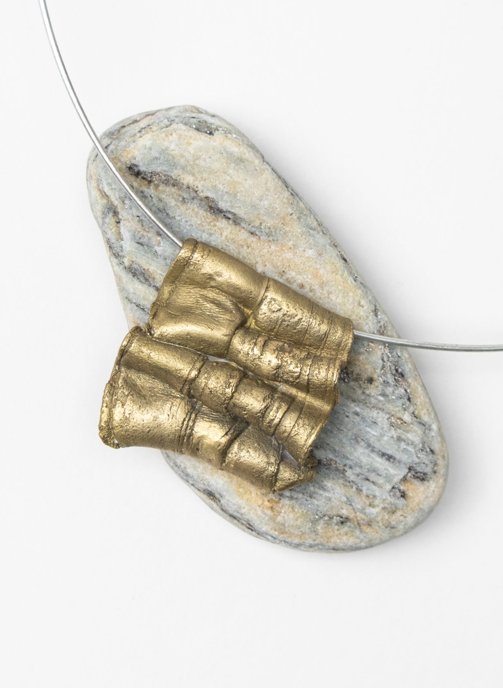 Bronze Folded Pendant