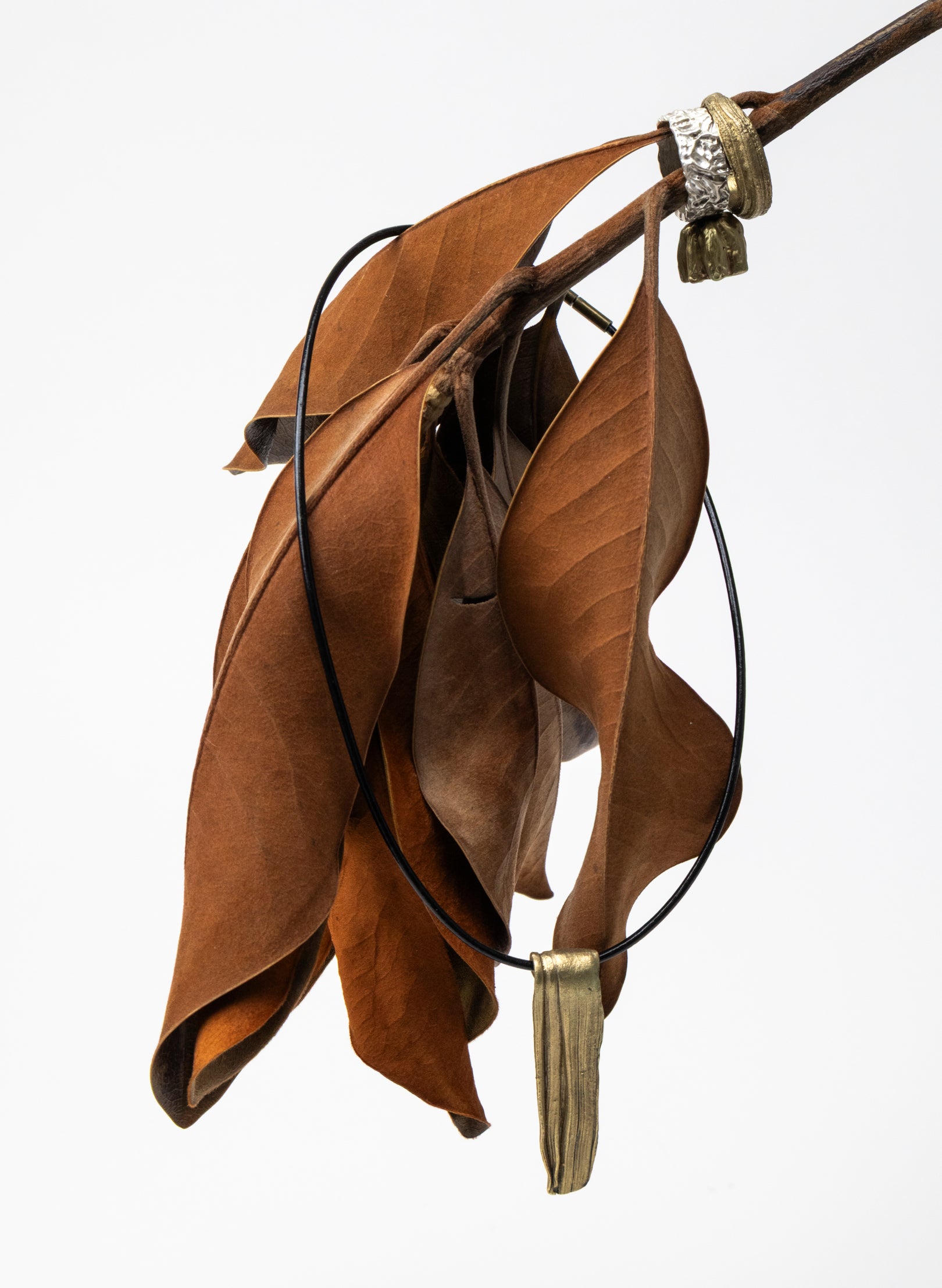 Bronze Botanical Pendant