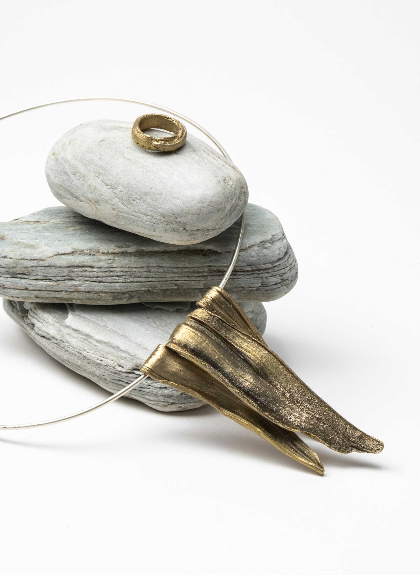 Bronze Botanical Pendant
