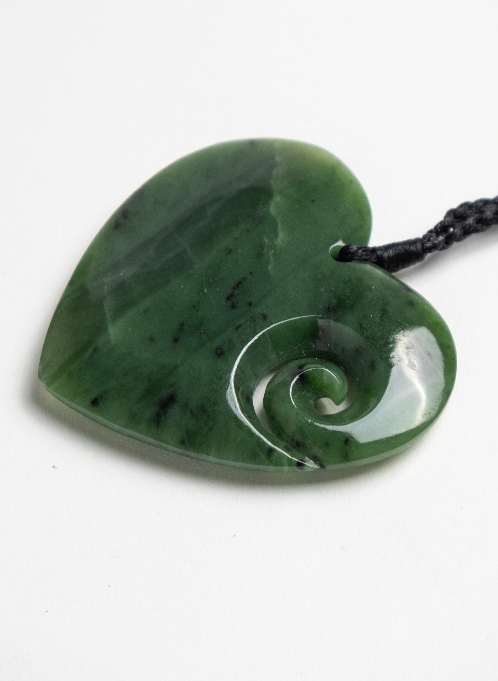 Pounamu Big Heart Pendant