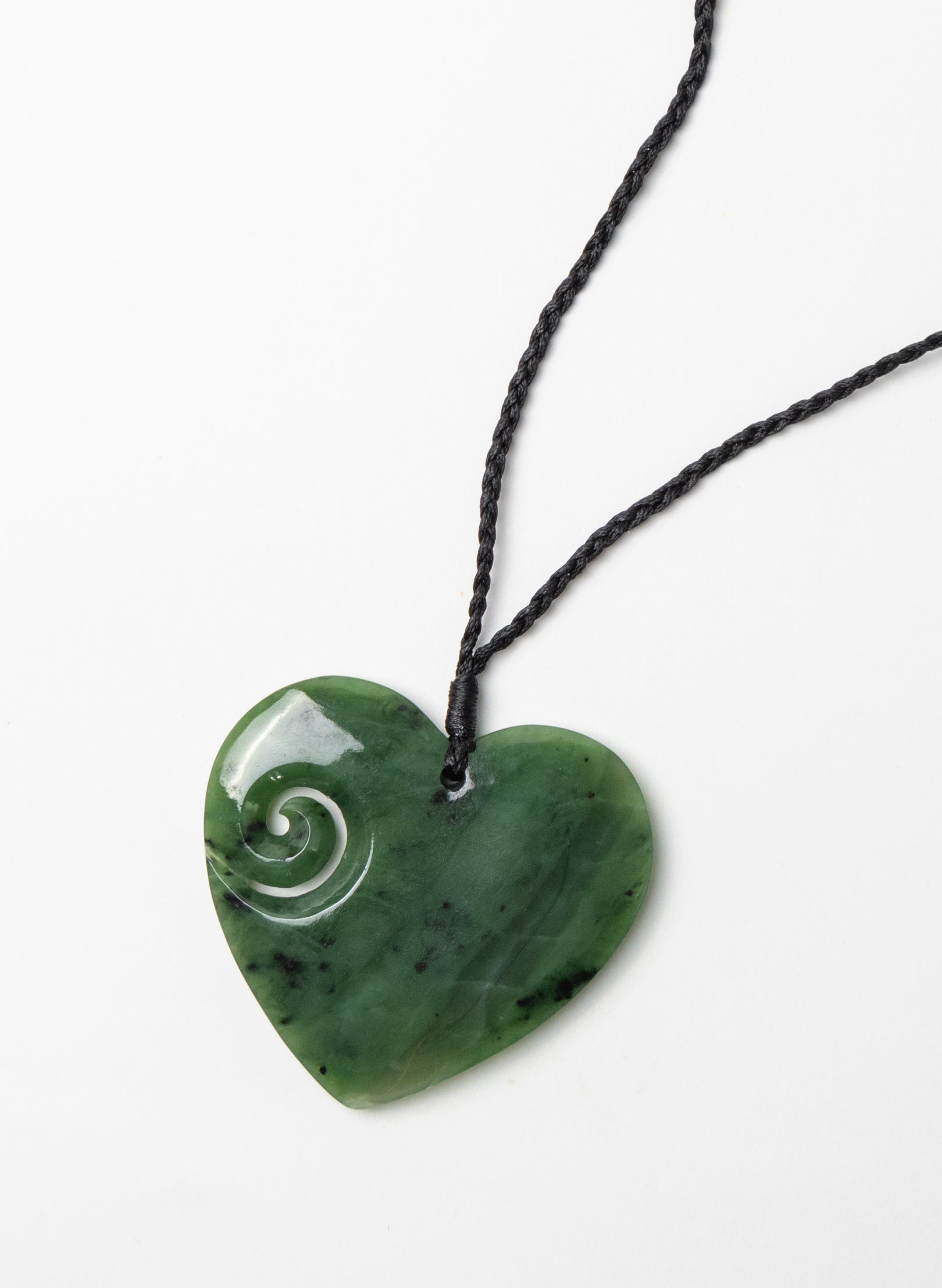 Pounamu Big Heart Pendant