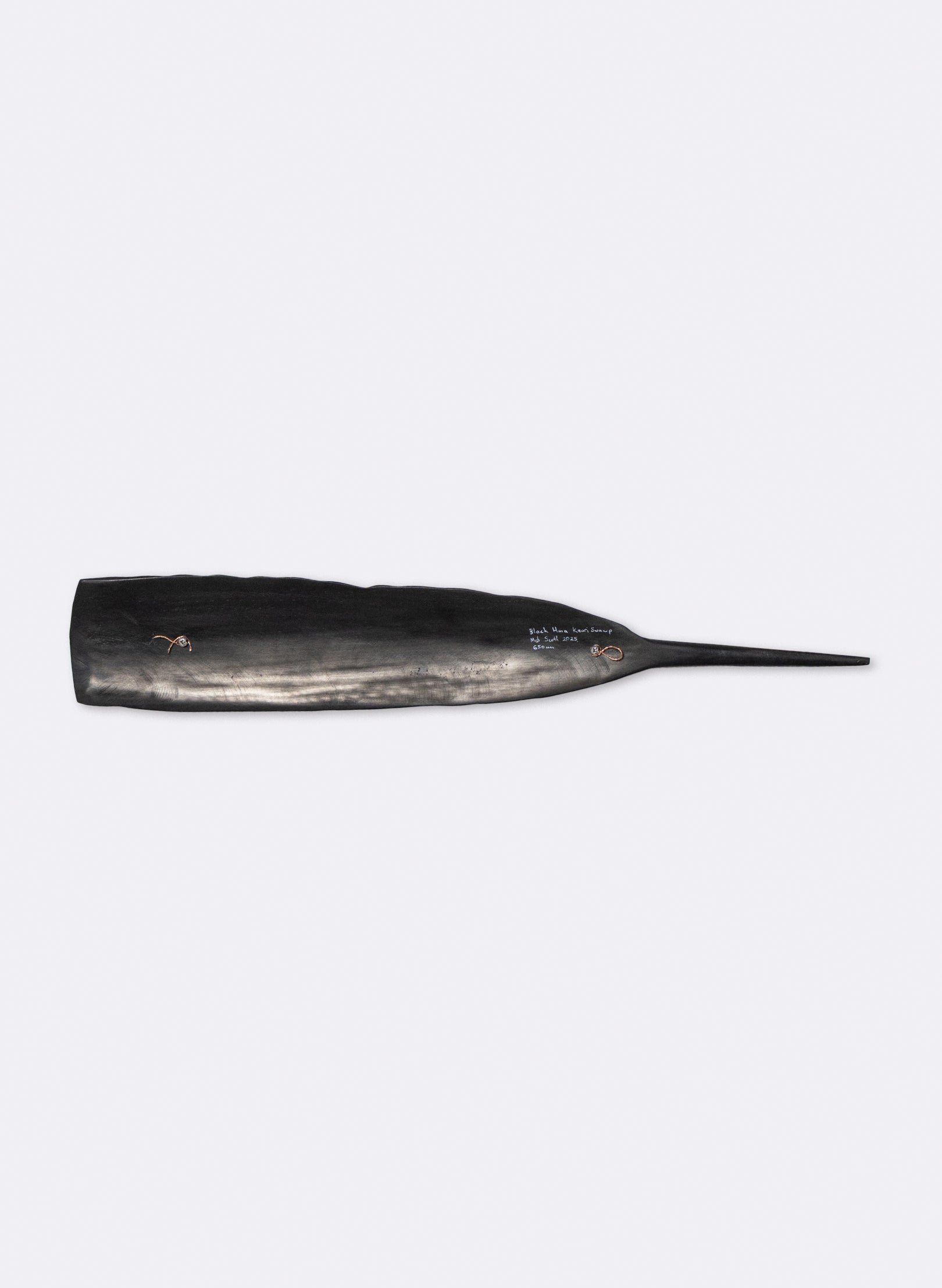 Black Huia Feather Swamp Kauri 650mm