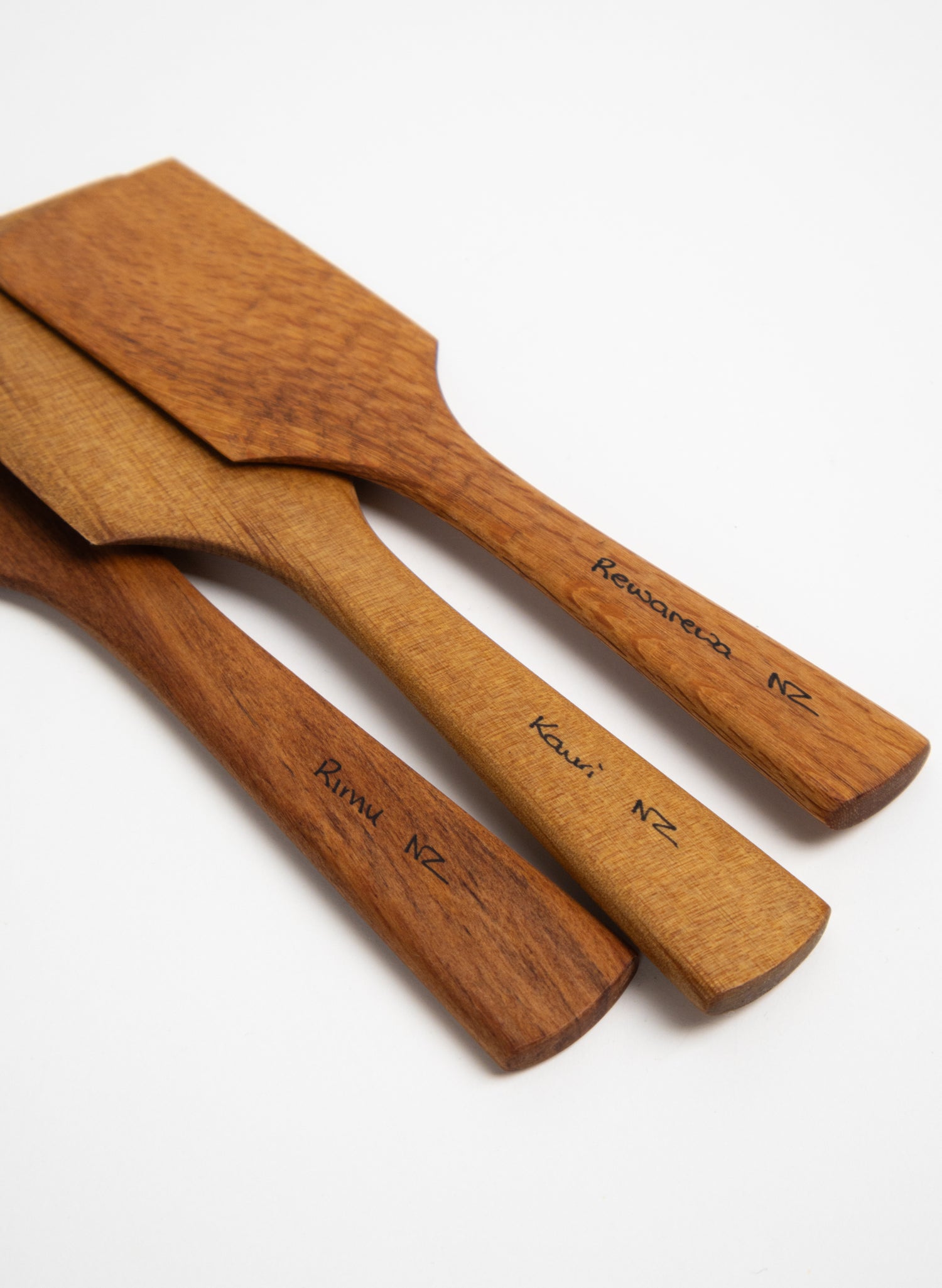 Set of 3 Slice Servers in NZ Native Woods