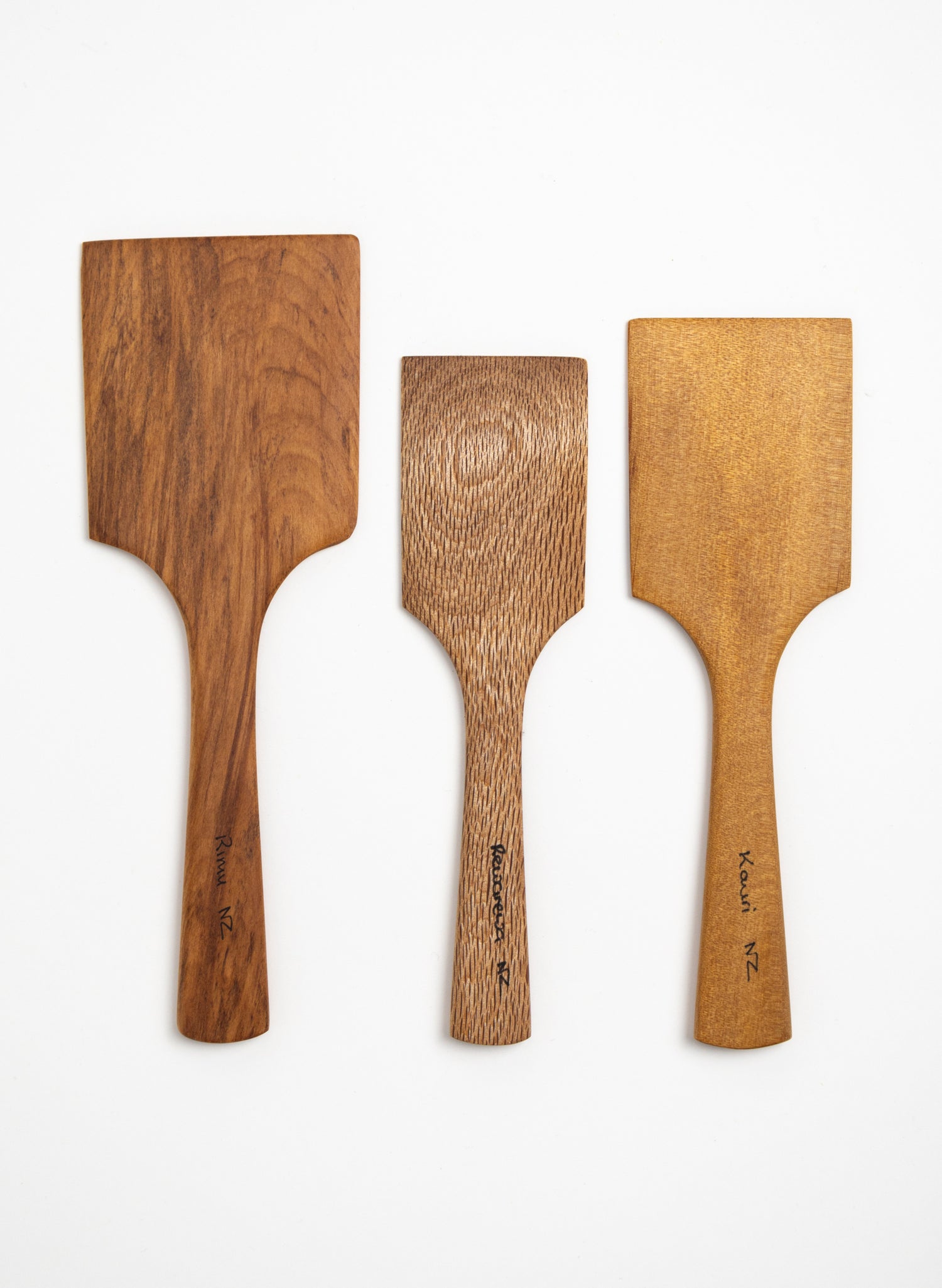 Set of 3 Slice Servers in NZ Native Woods