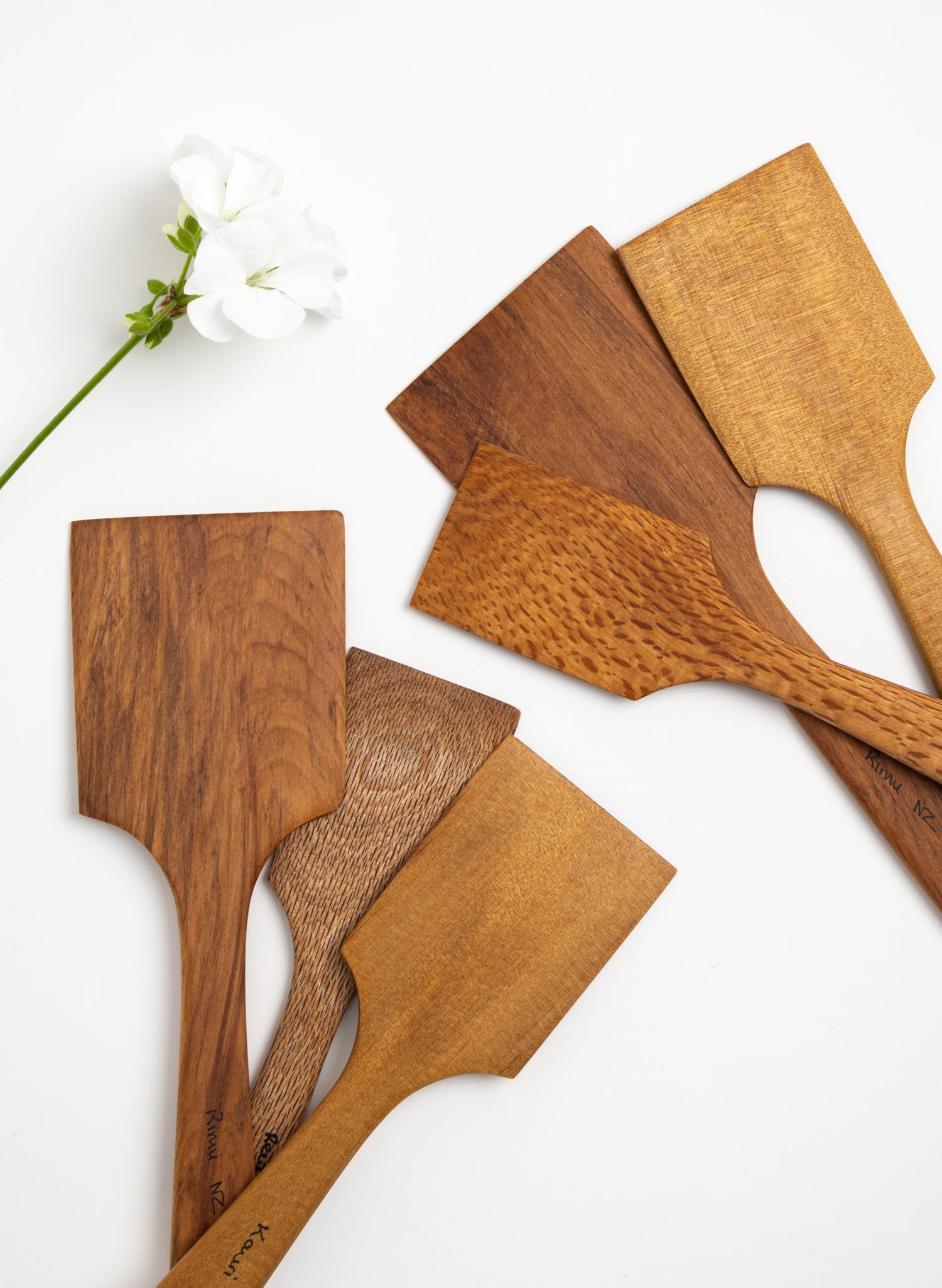 Set of 3 Slice Servers in NZ Native Woods