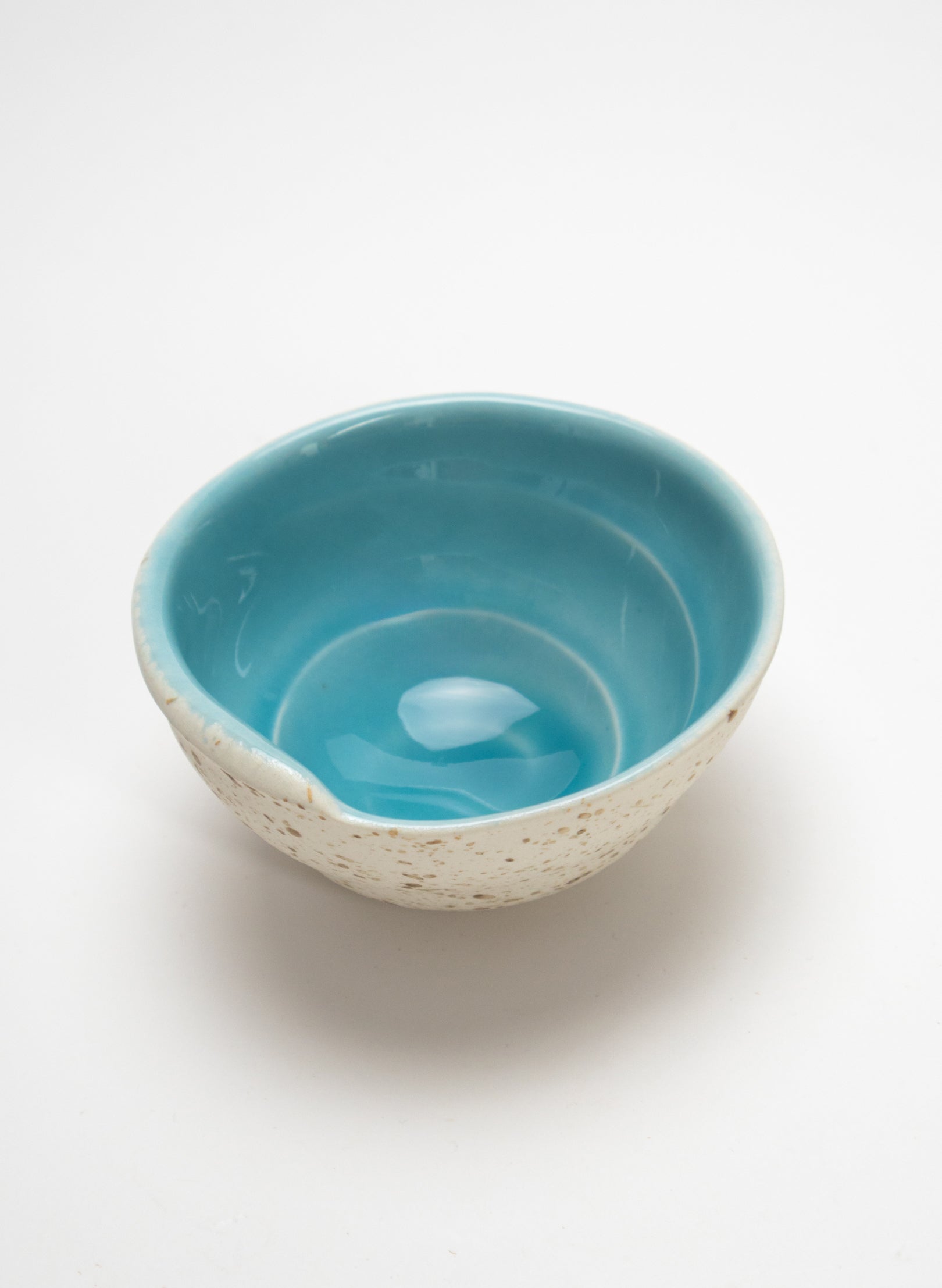 Small Swirl Bowl & Spoon - Aqua