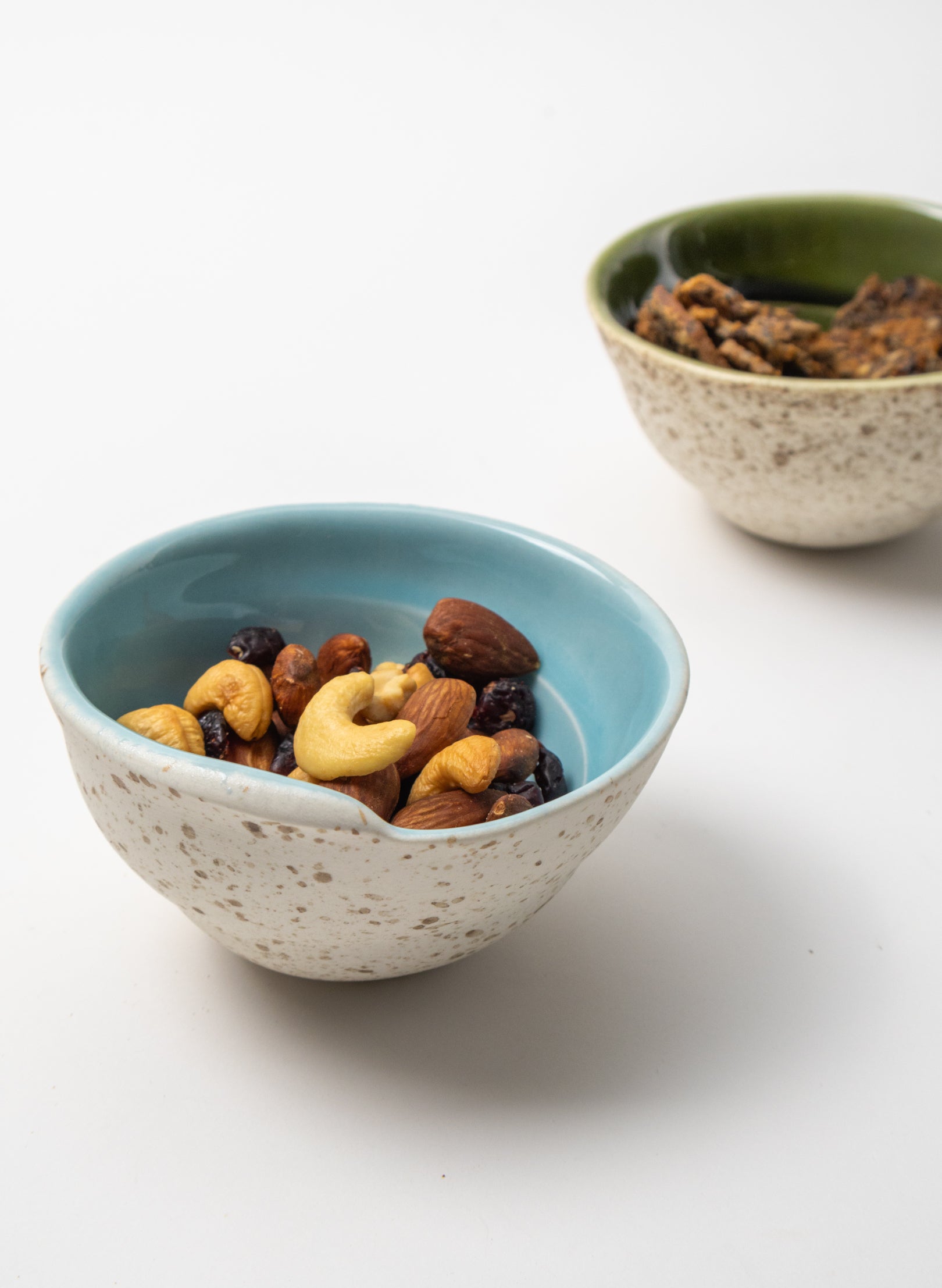 Small Swirl Bowl & Spoon - Aqua