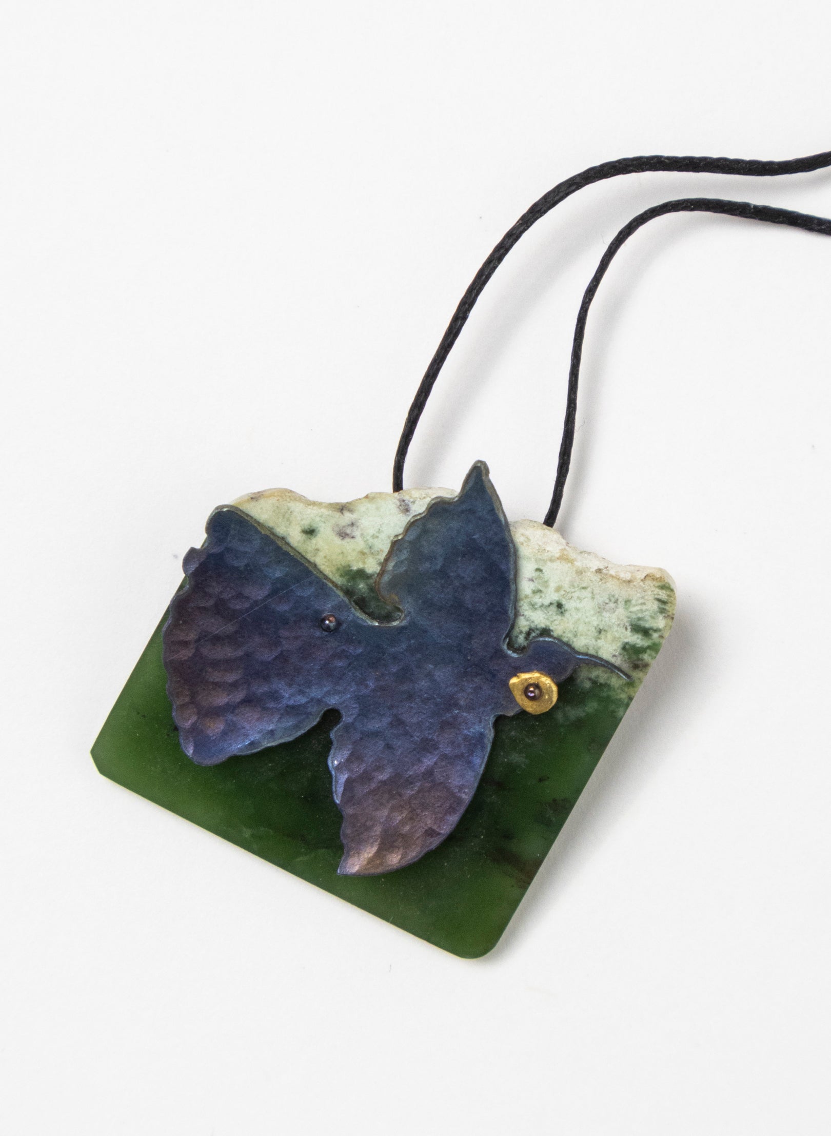 Pounamu, Titanium, Stainless Steel Necklace