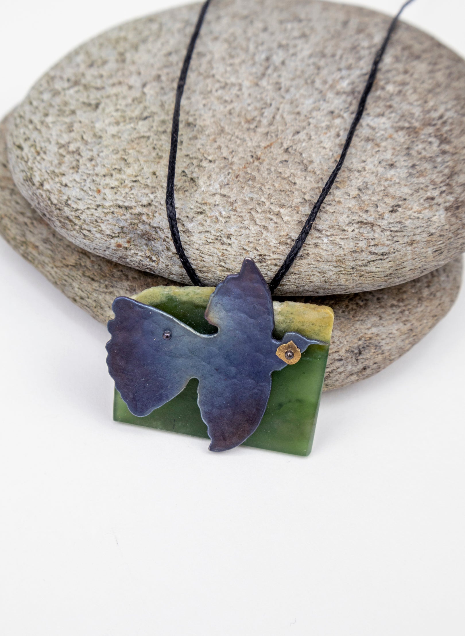 Pounamu, Titanium, Stainless Steel Pendant