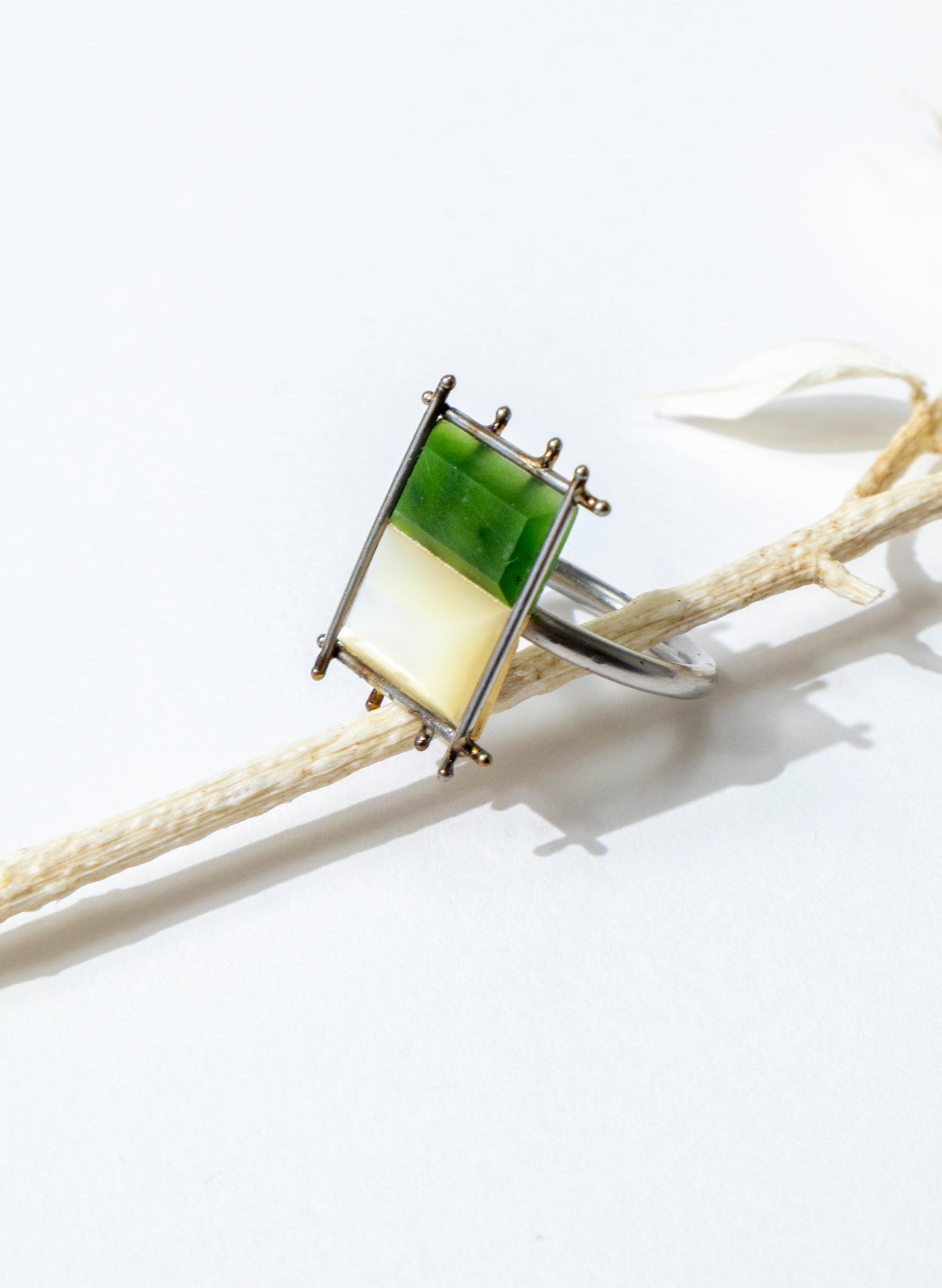 Mother of Pearl, Pounamu Ring