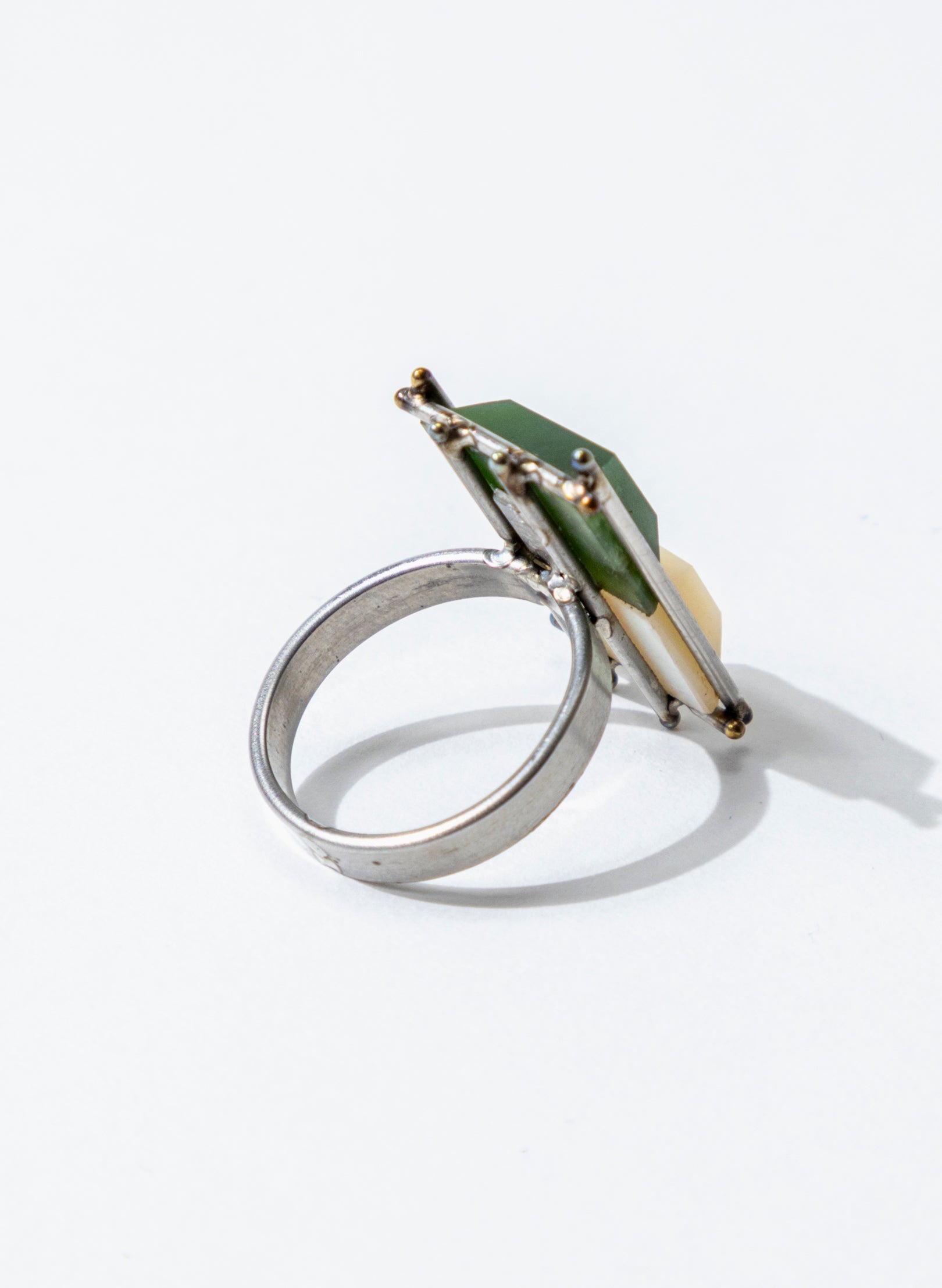 Mother of Pearl, Pounamu Ring
